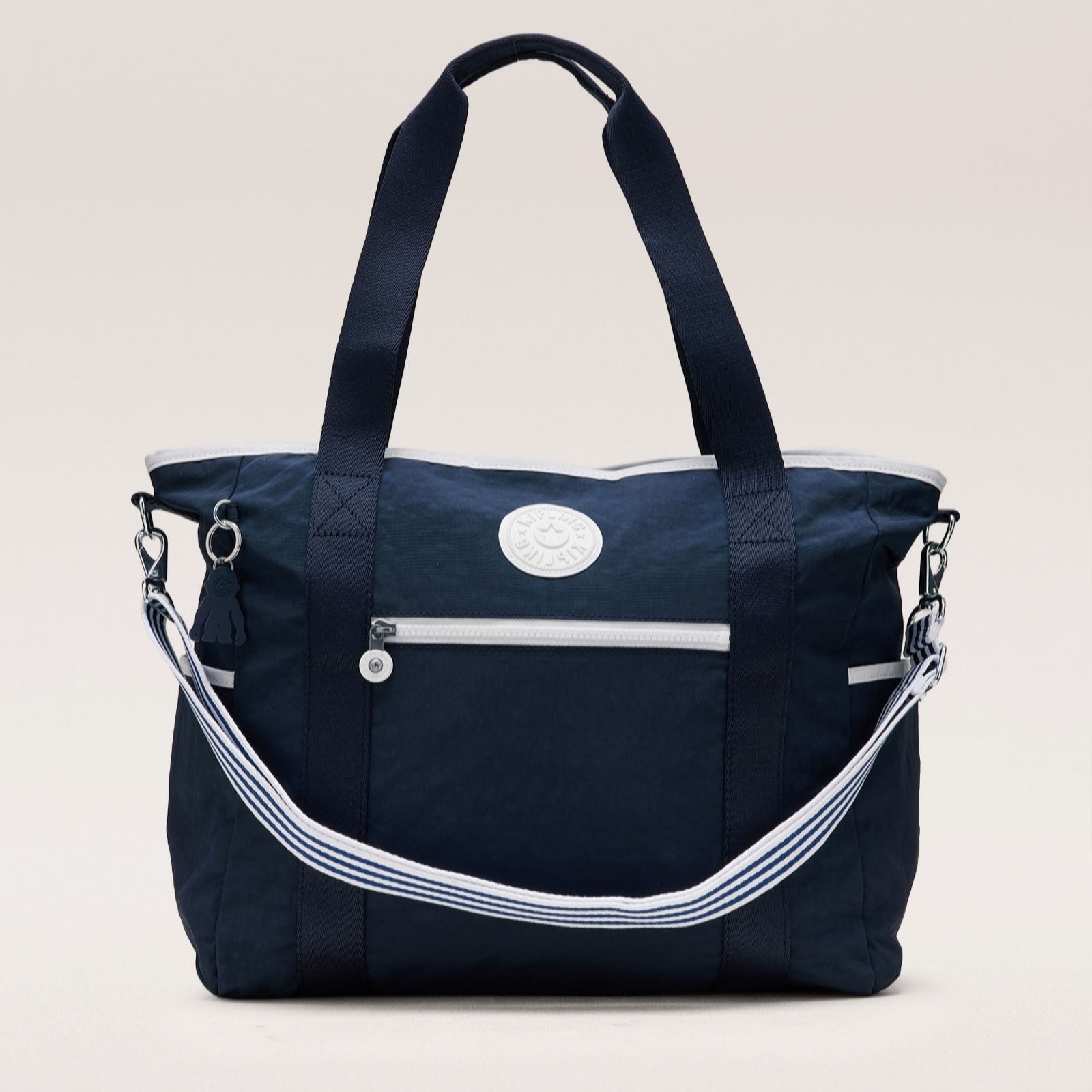 Kipling Navy Blue Jayla Large Tote Bag