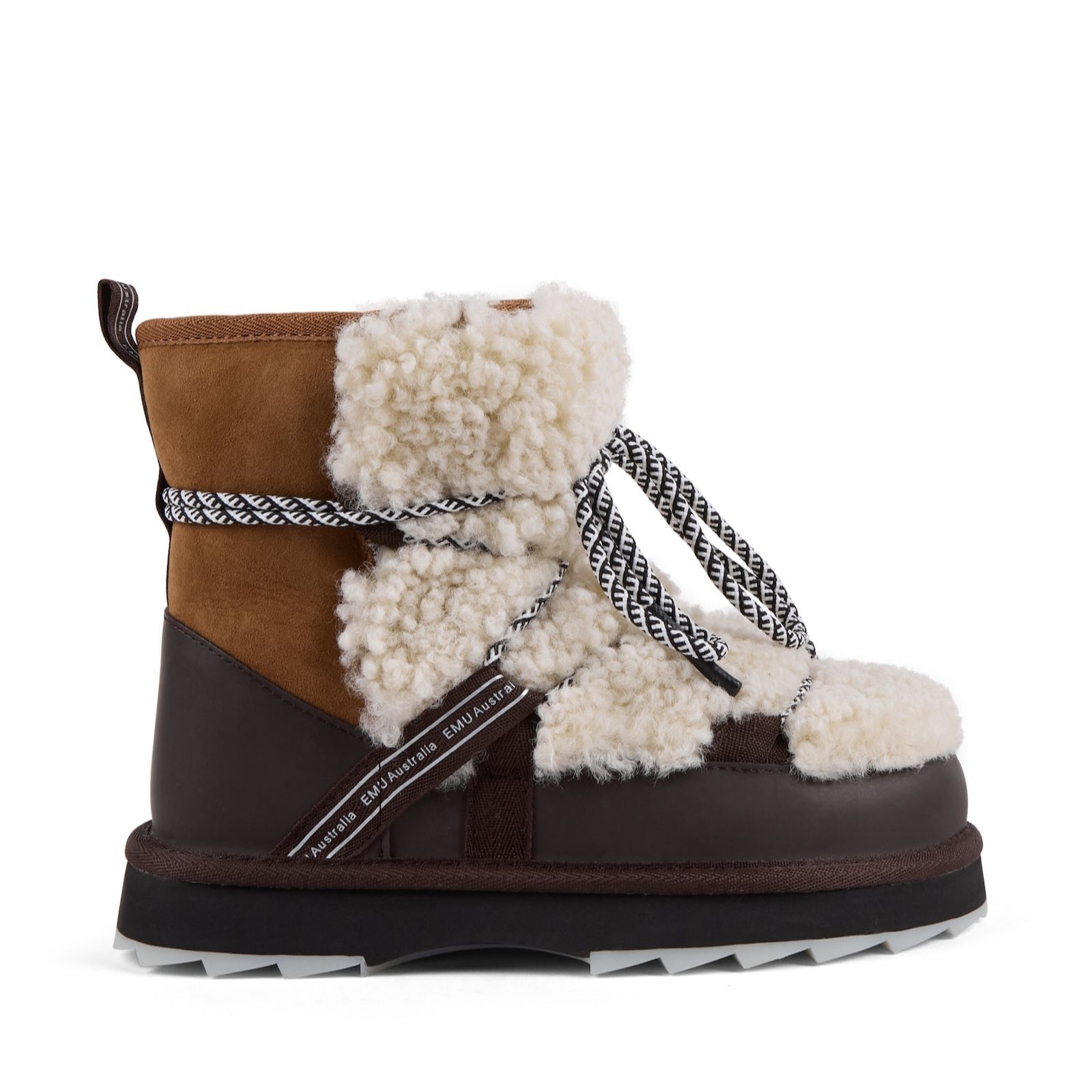 Emu Australia Charcoal Emu Blurred Teddy Boot