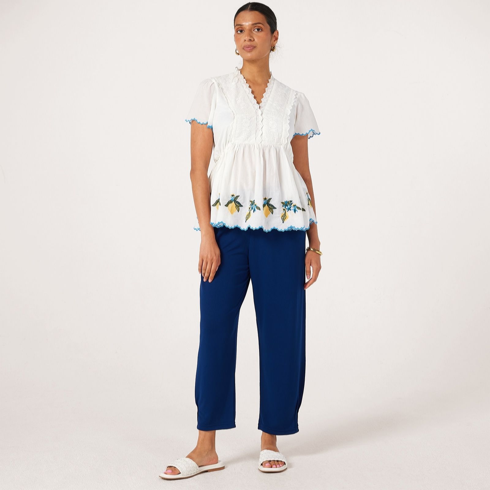 Masai Copenhagen Black Patti Jersey Crepe Solid Trousers