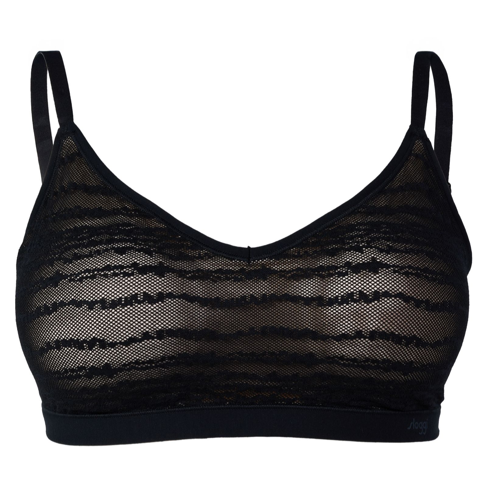 Sloggi Women's Black Free Evolve Push-Up Lace Bralette