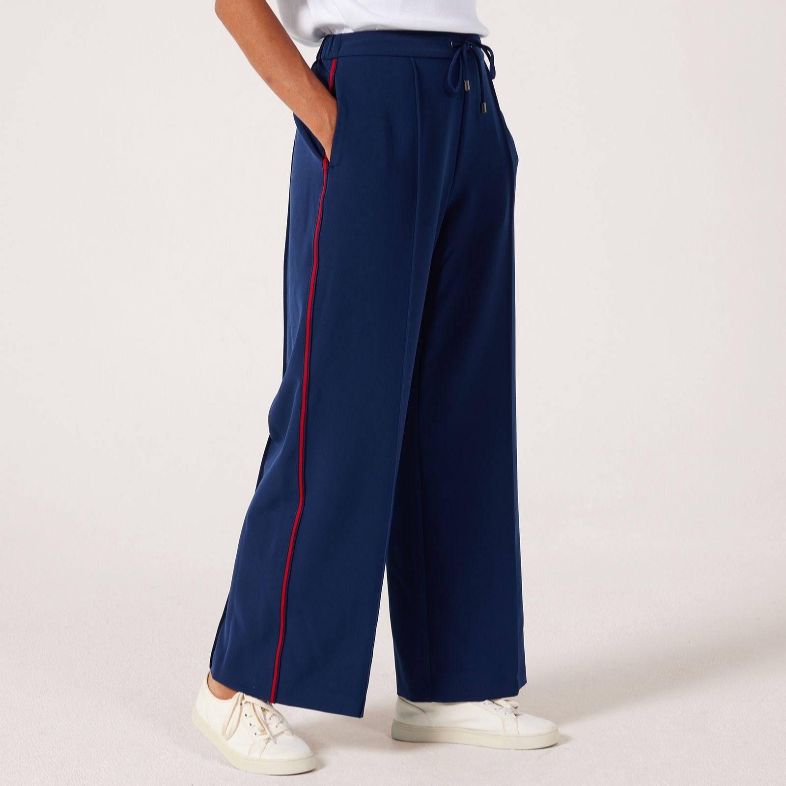 Ben de Lisi Wide Leg Trouser with Side Stripe Standard women's