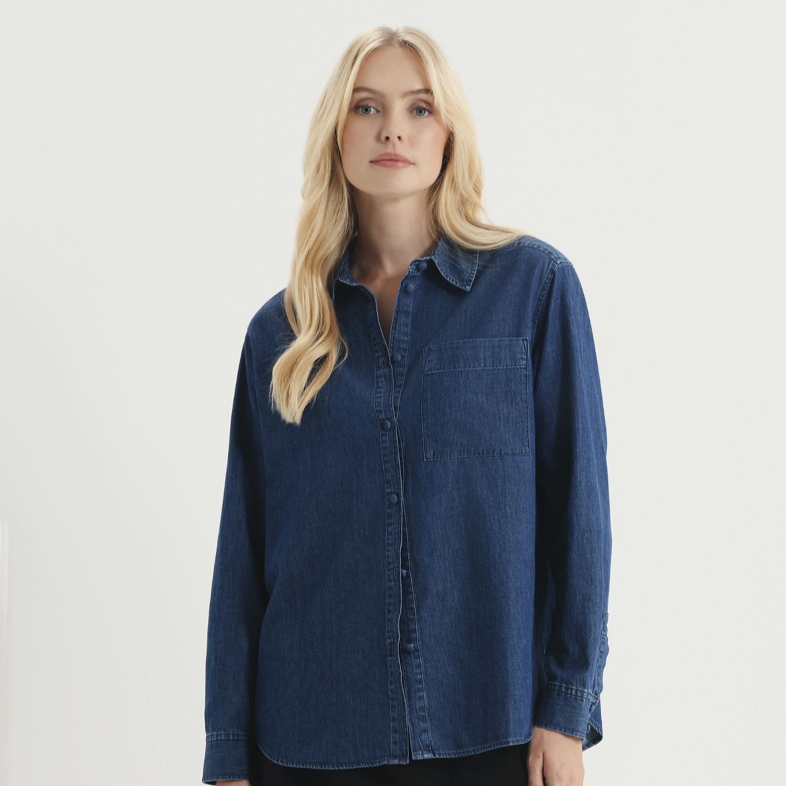 Finery London Francesca Denim Shirt women's
