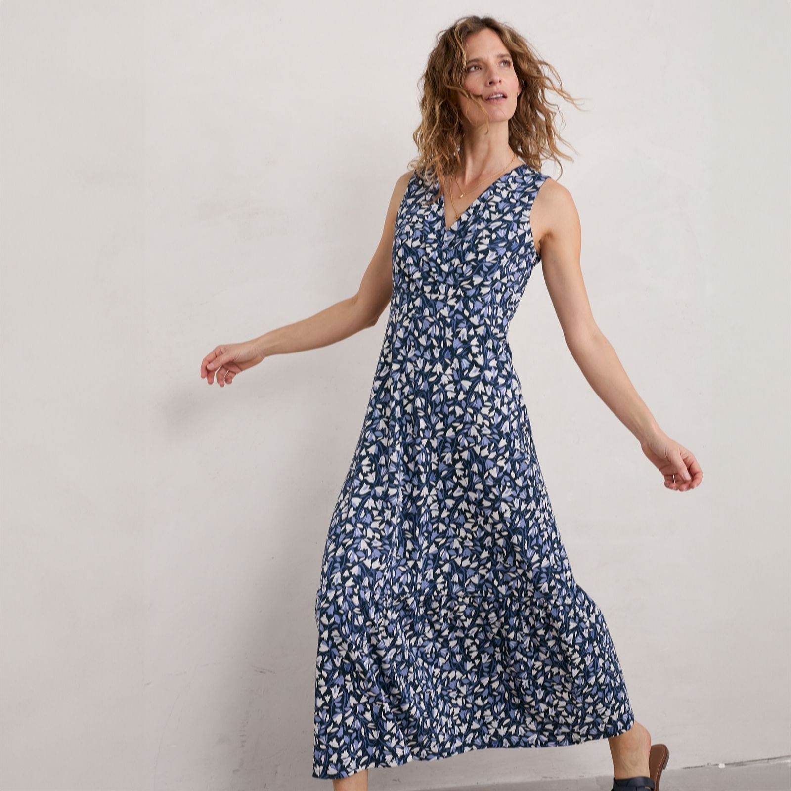 Seasalt Cornwall Beach Glass Maxi Dress Standard