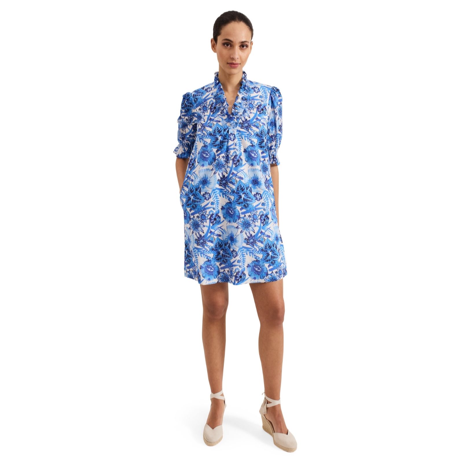 Phase Eight Azelia Printed Blue Dress women's