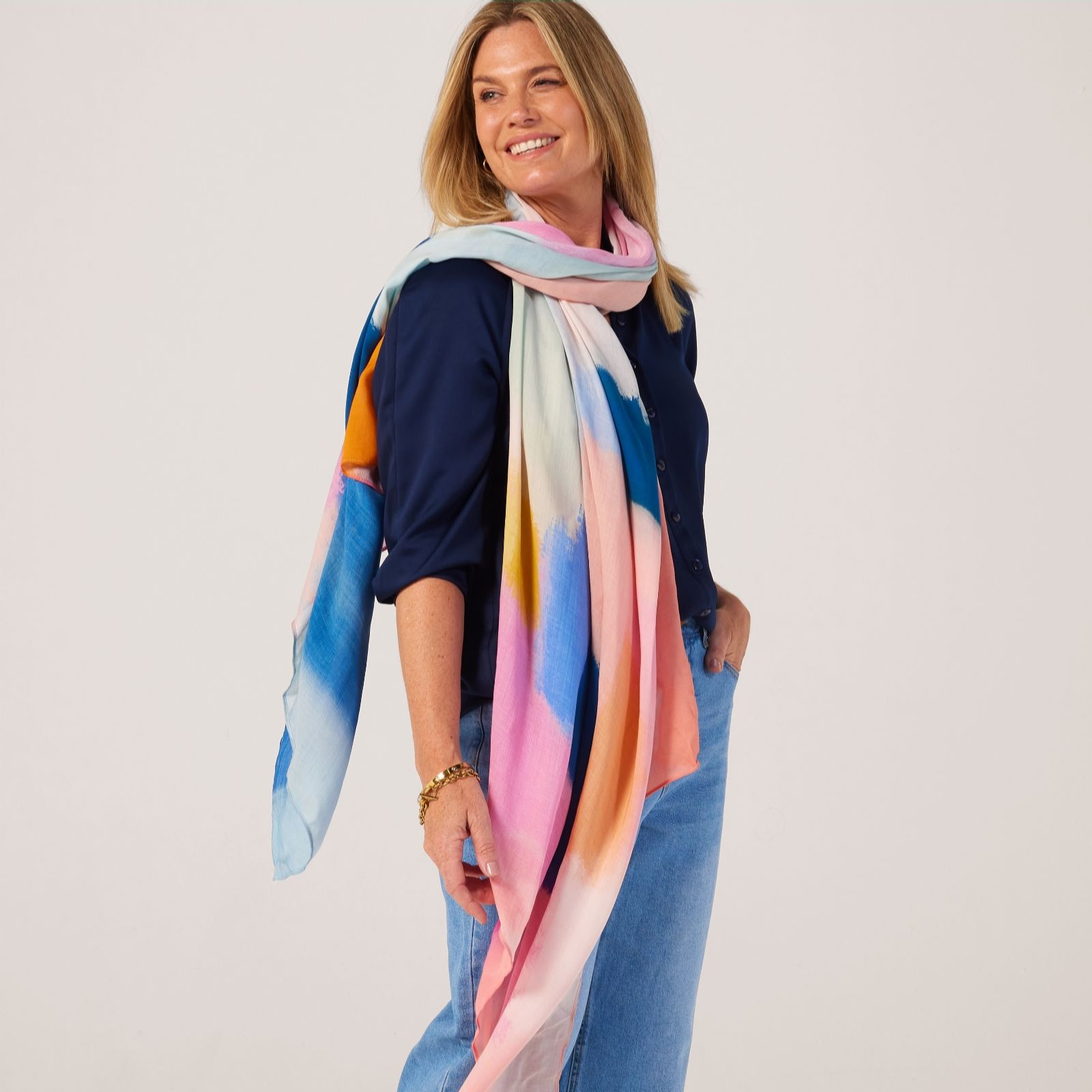 WynneLayers Watercolor Scarf