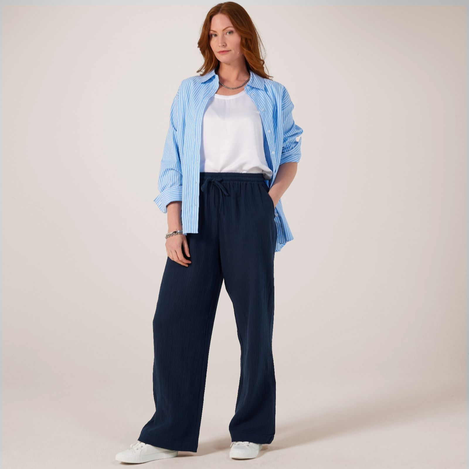 ICHI Mika Elastic Waist Trouser