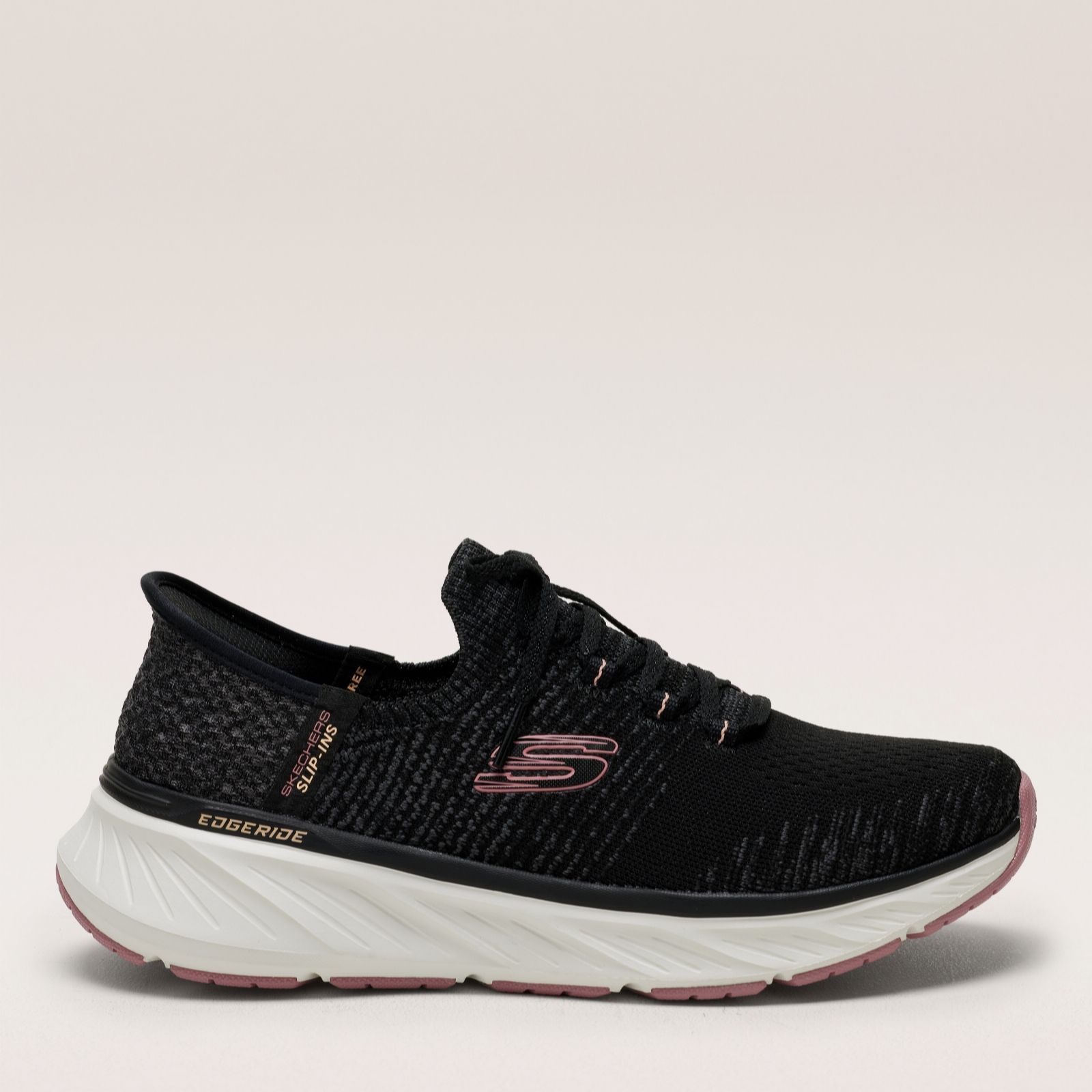 Skechers Black Edgeride Impression Slip-Ins Trainer