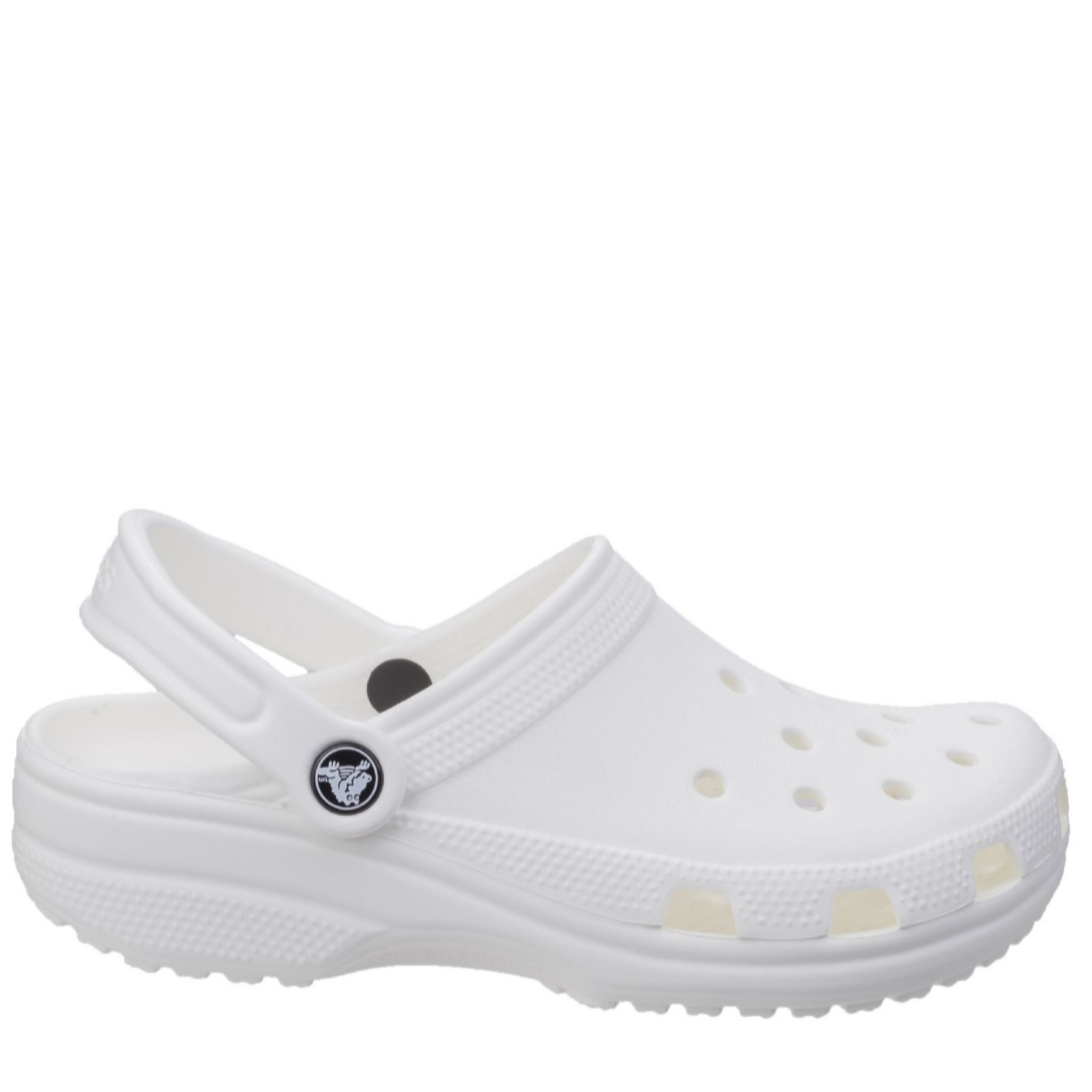 Crocs Classic White Womens shoes 10001-100 in a Plain Man Made in Size 8