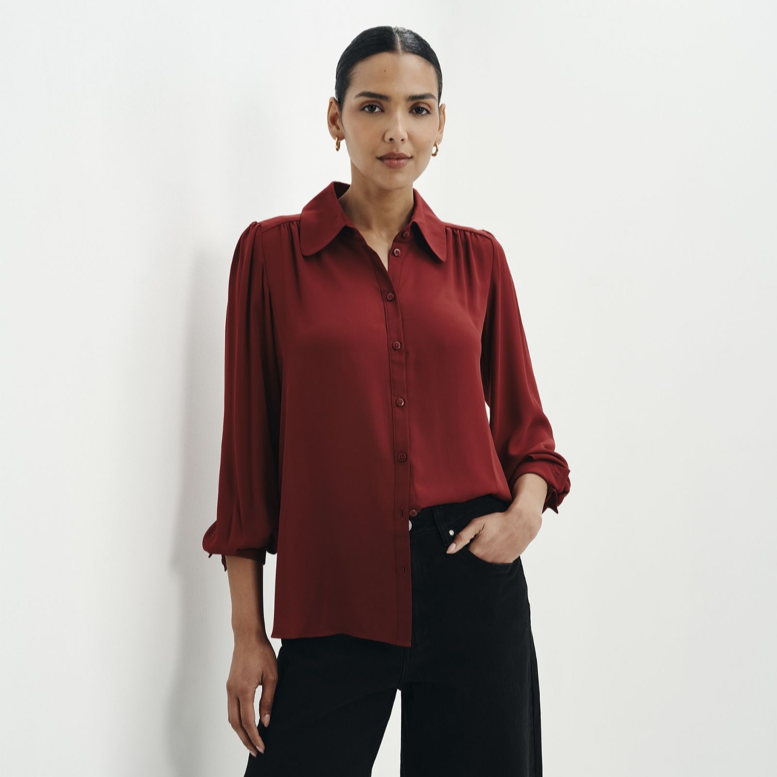 Finery London Melina Georgette Blouse women's