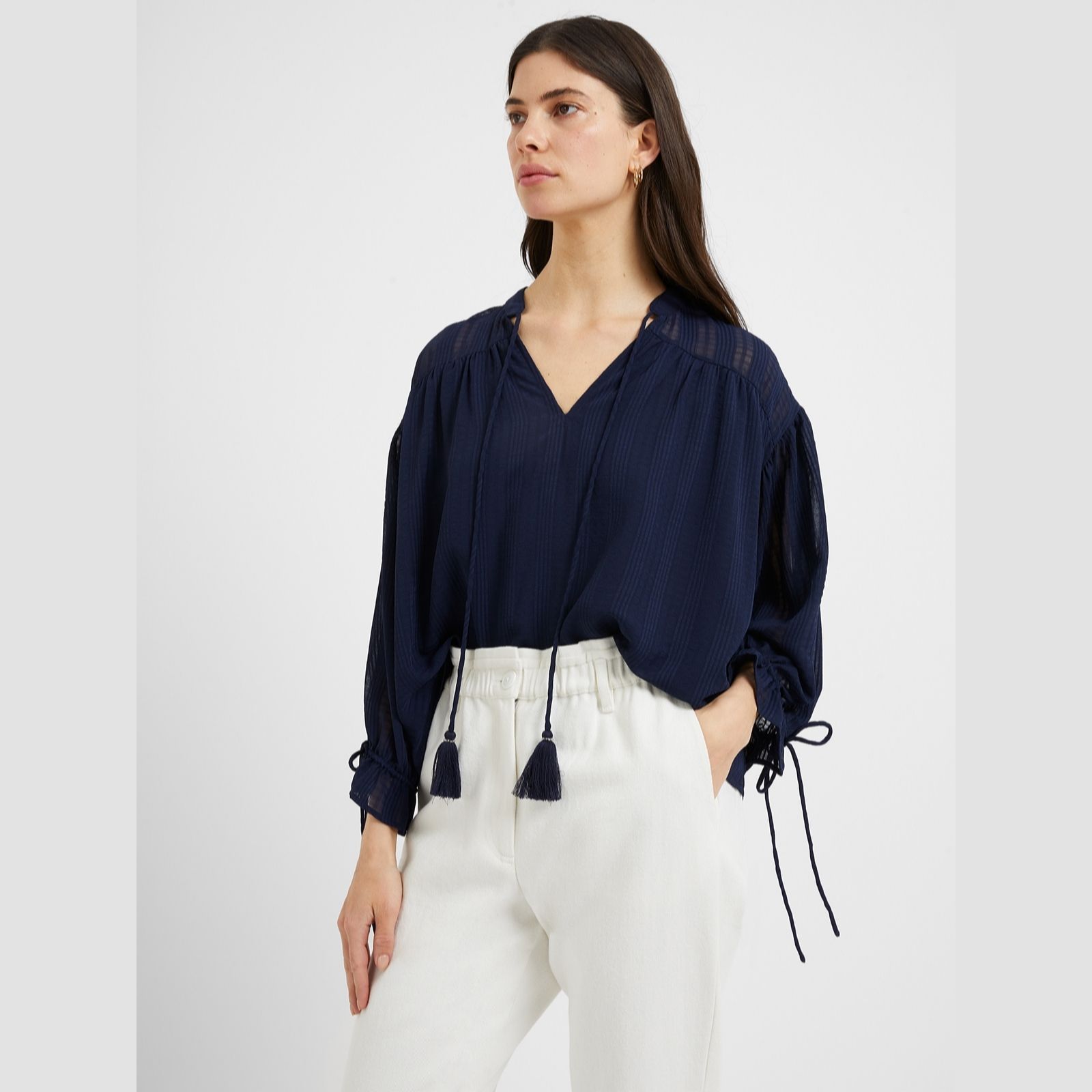 Great Plains Desert Check Short Sleeve Blouse