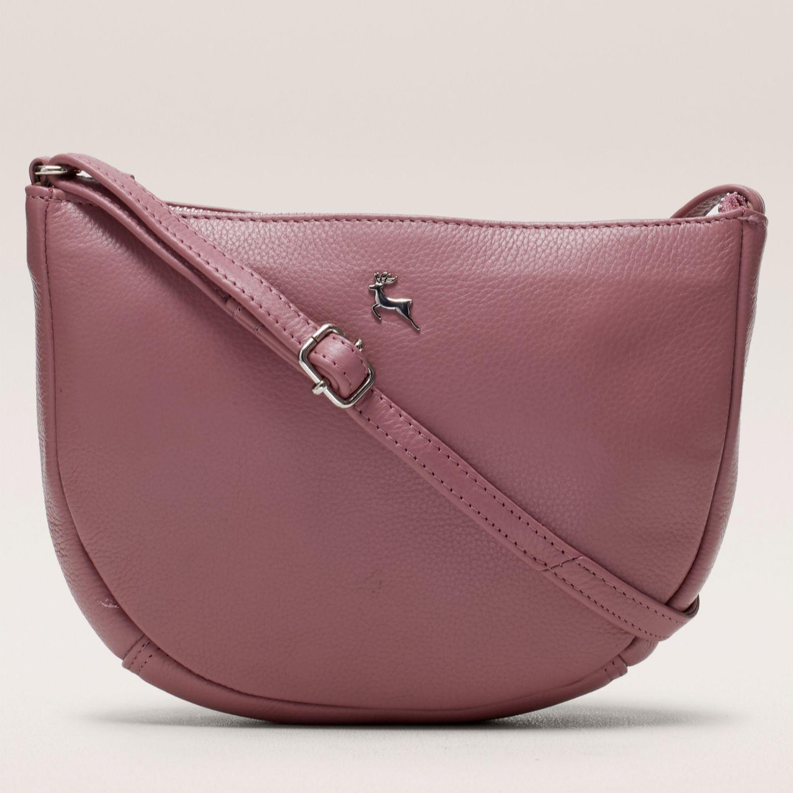 Ashwood Galway Small Zip Leather Saddle Bag