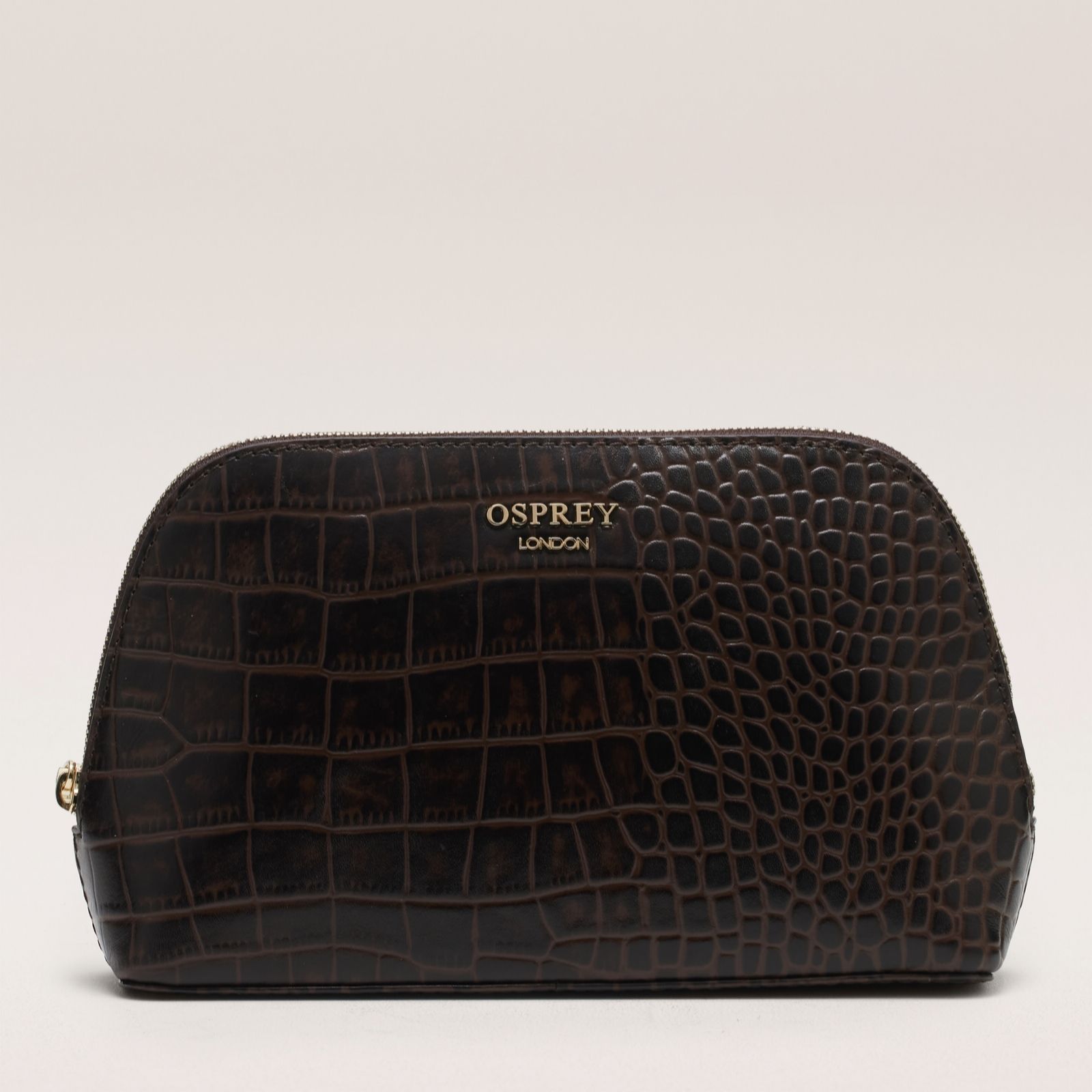 Osprey London Wilderness Medium Leather Make-Up Pouch