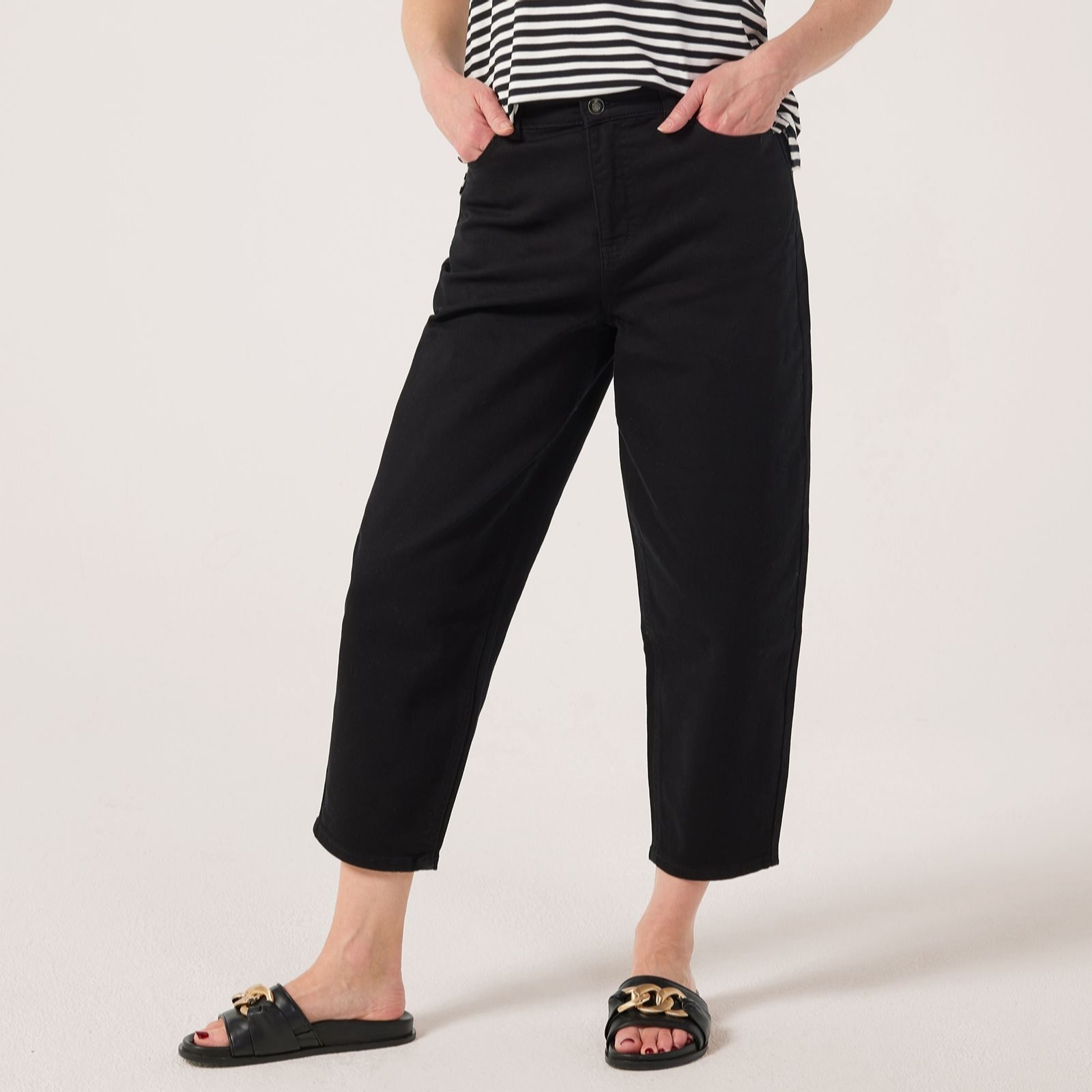 Ruth Langsford Barrel Leg Twill Jeans Tall