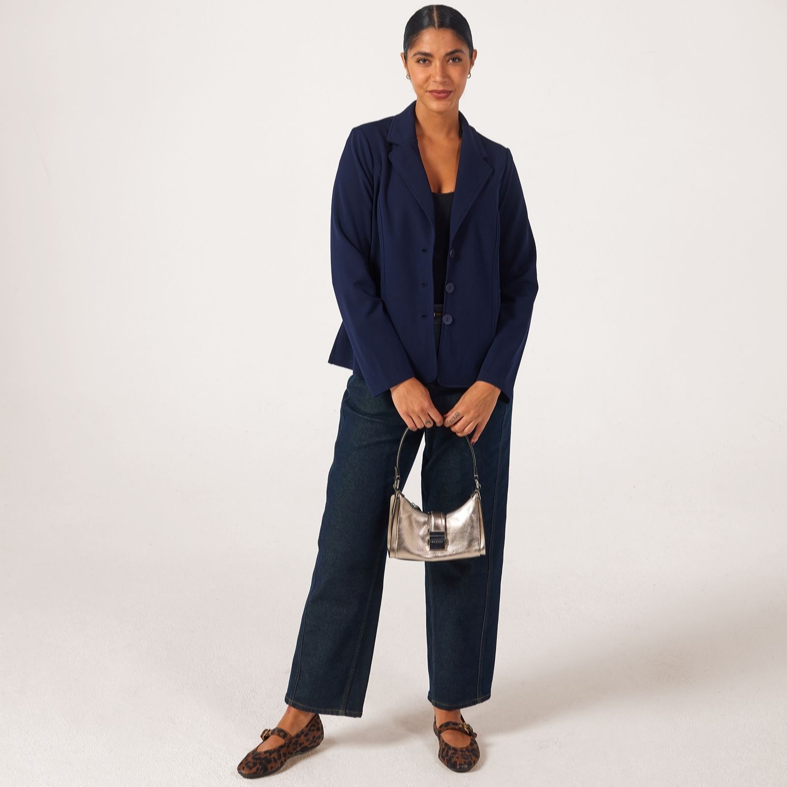 Kim & Co Antique Rose Ponte Crepe Blazer