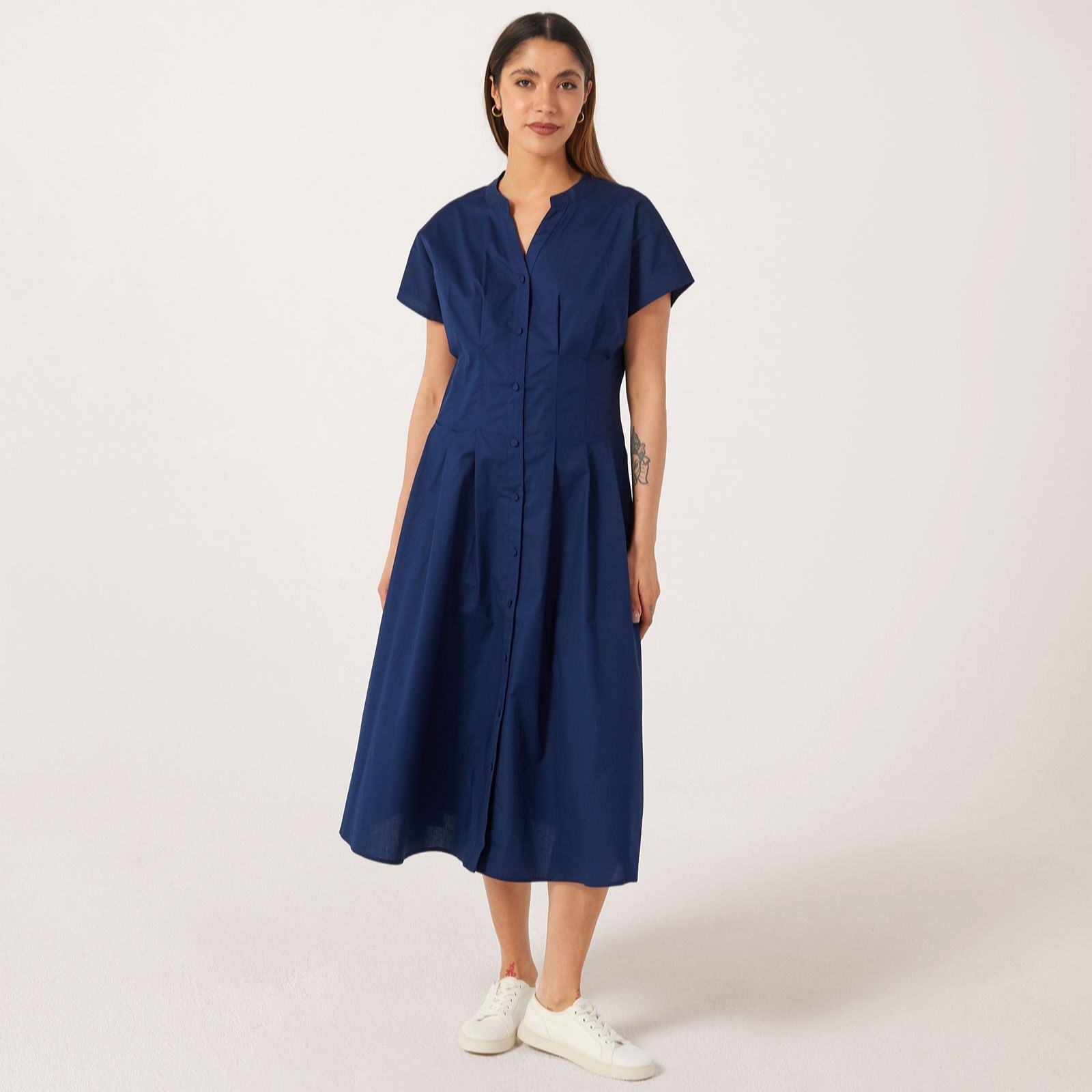 Ben De Lisi Pintuck Midi Dress Standard