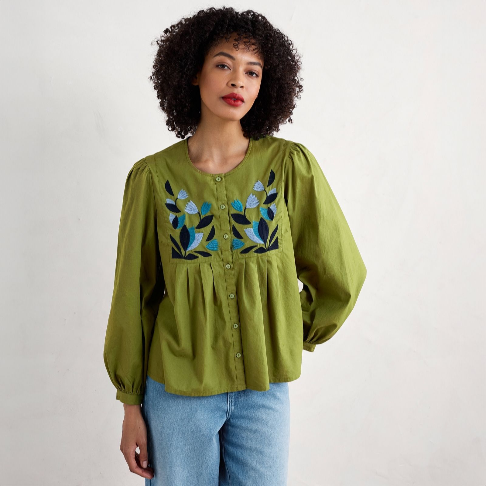 Seasalt Cornwall Thornapple Embroidered Shirt