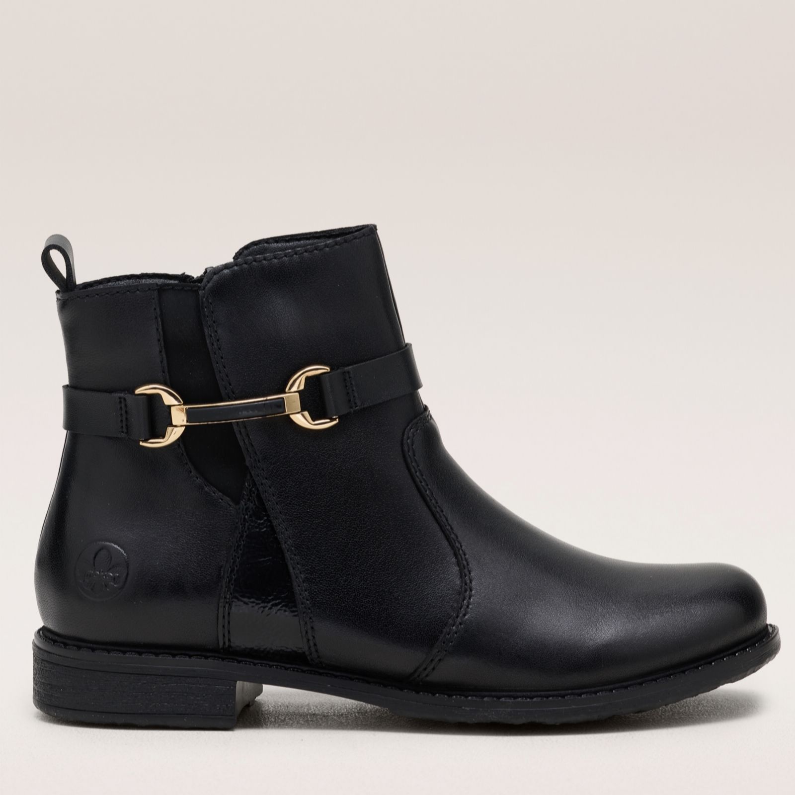 Rieker Wide Fit Leather Warm Lined Ankle Boot women's