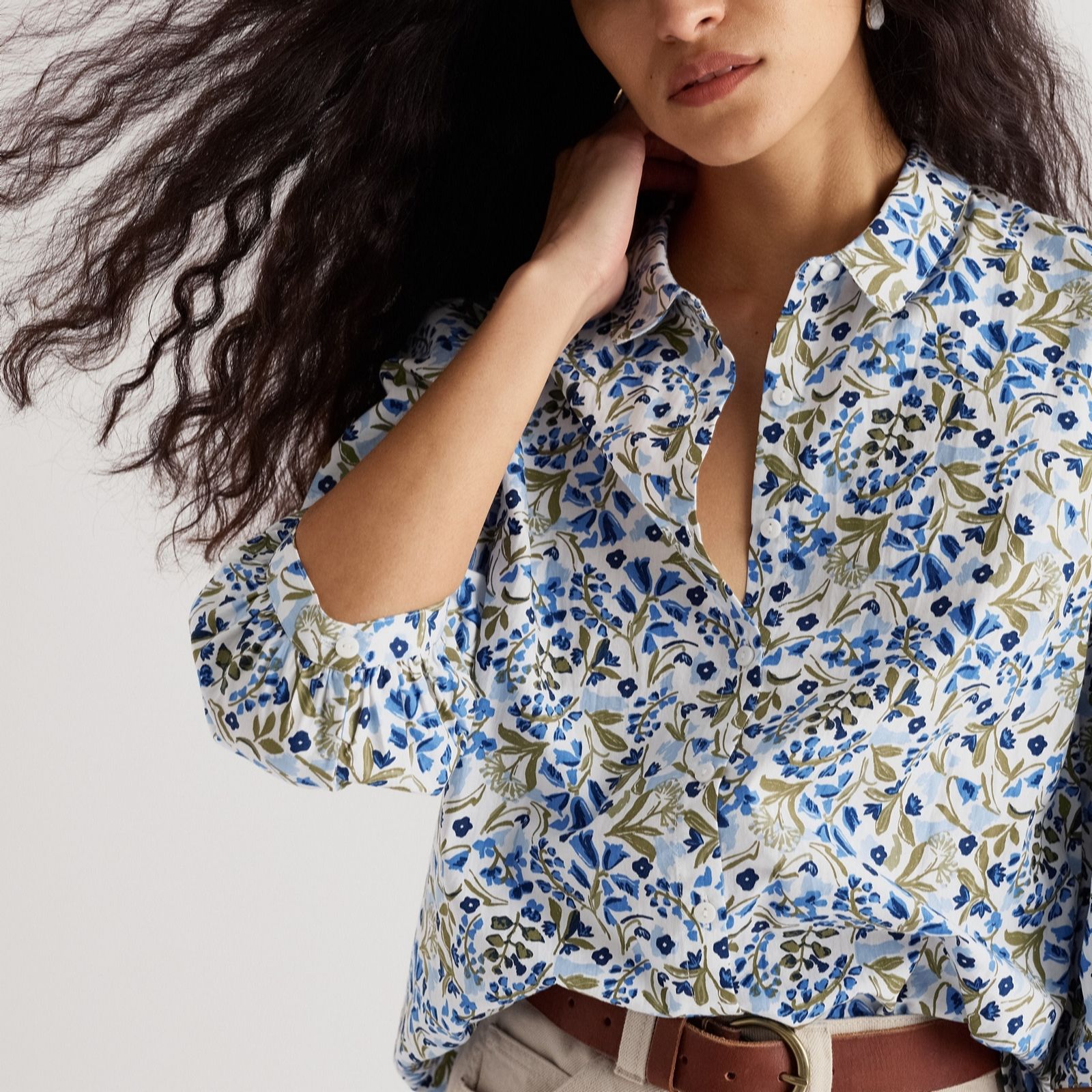 Seasalt Cornwall Chalk Multi Hope Cottage Blouse