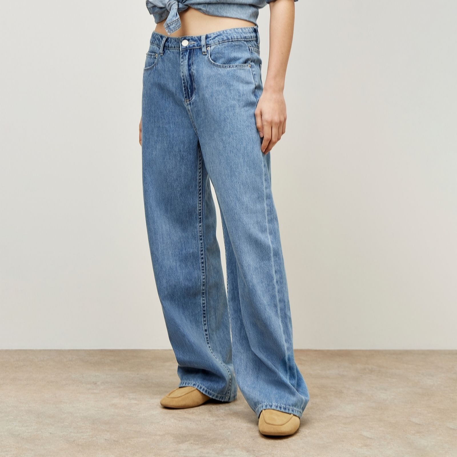 Apricot Elisa Wider Straight Jeans