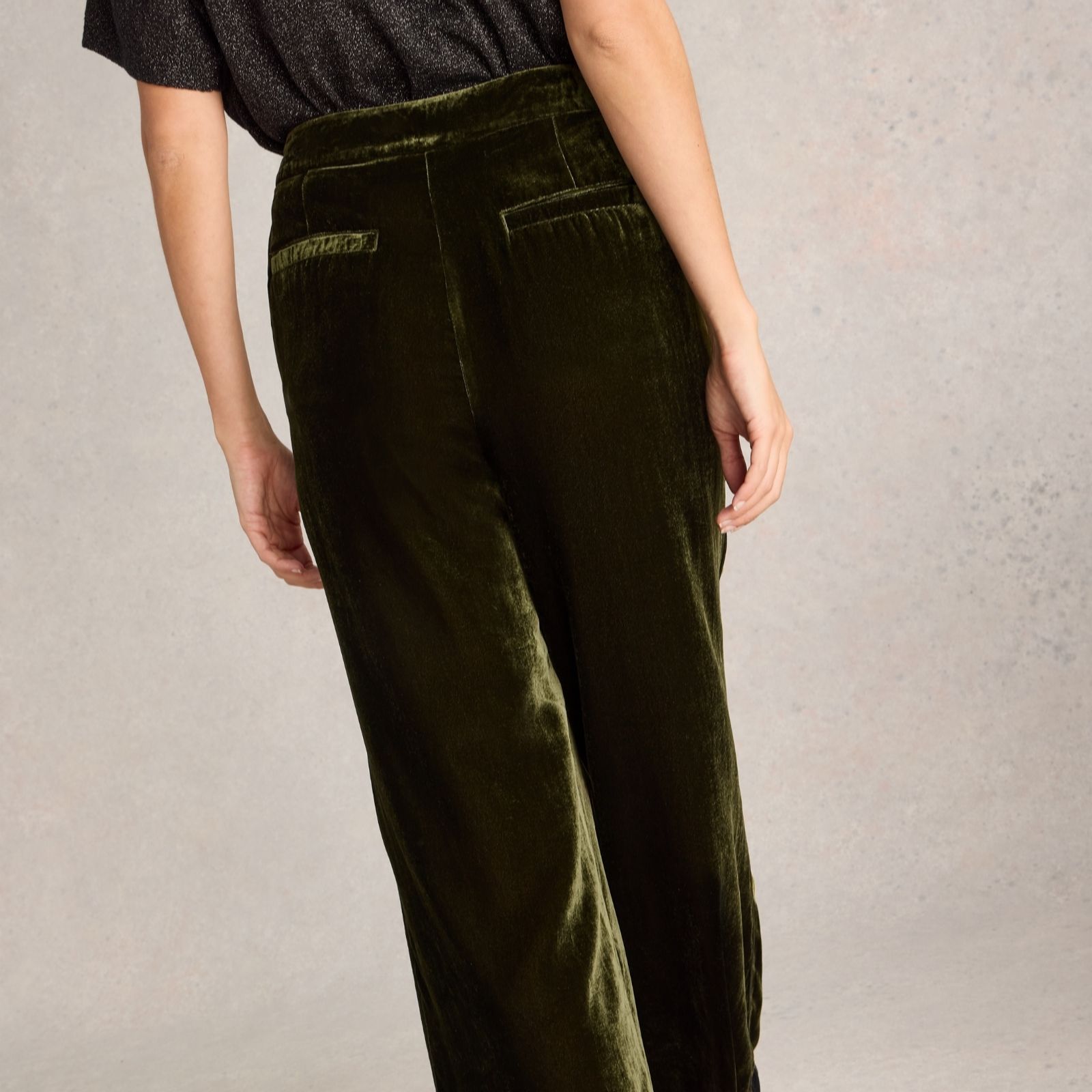 White Stuff Belle Wide Leg Velvet Trouser