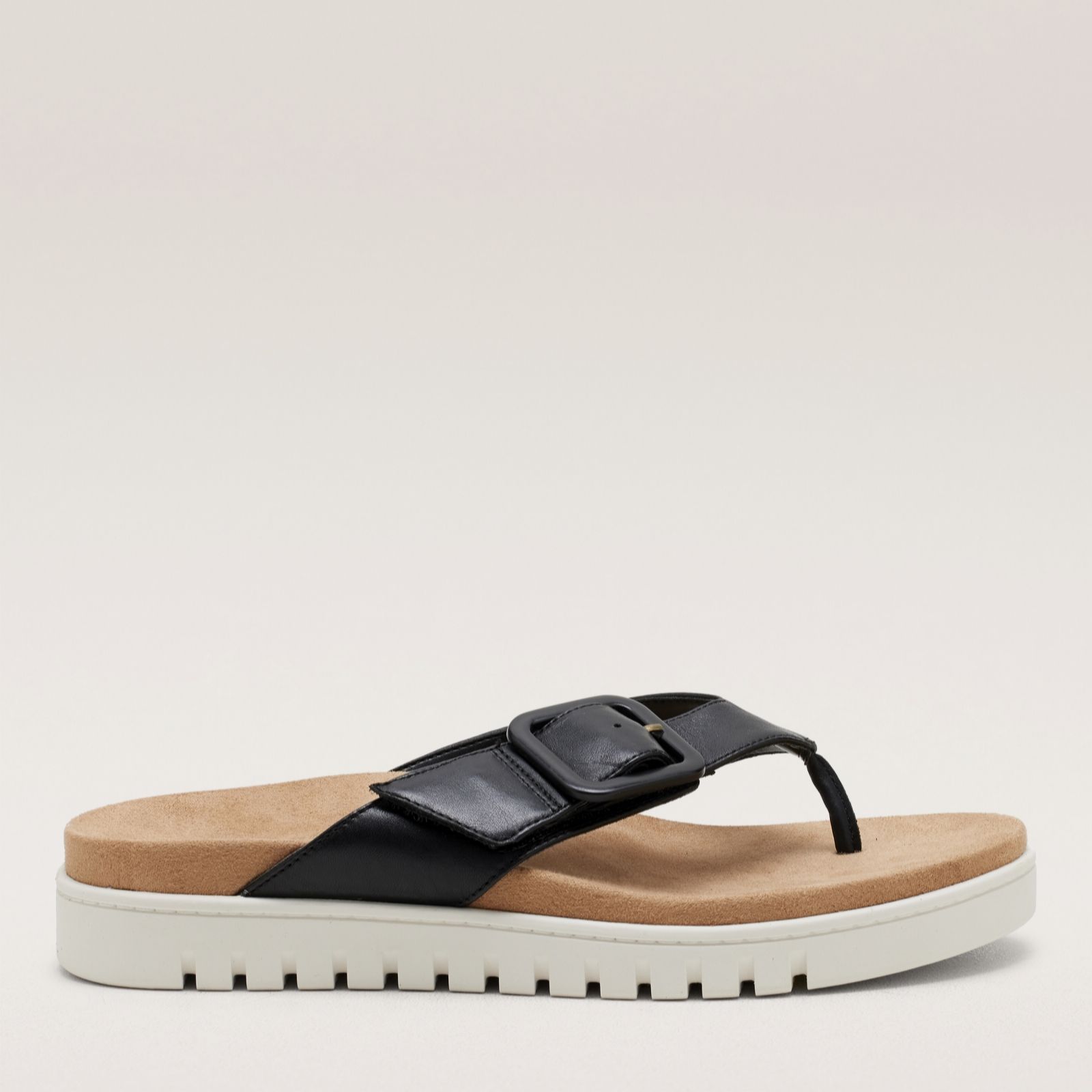 Vionic Women's Black Journey Flat Uptown Marin Sandal