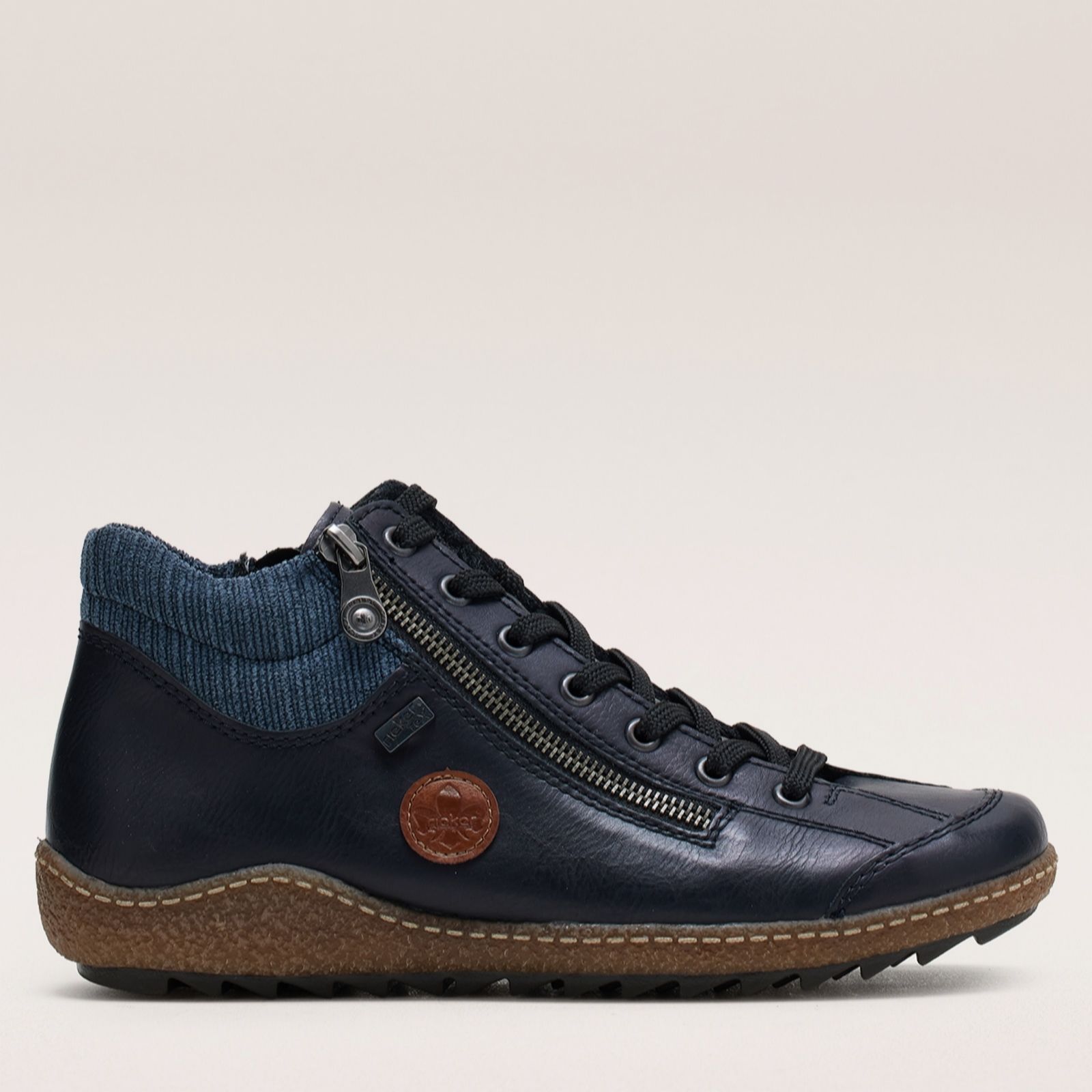 Rieker Women's Denim Tex Water Resistant High Top Trainer