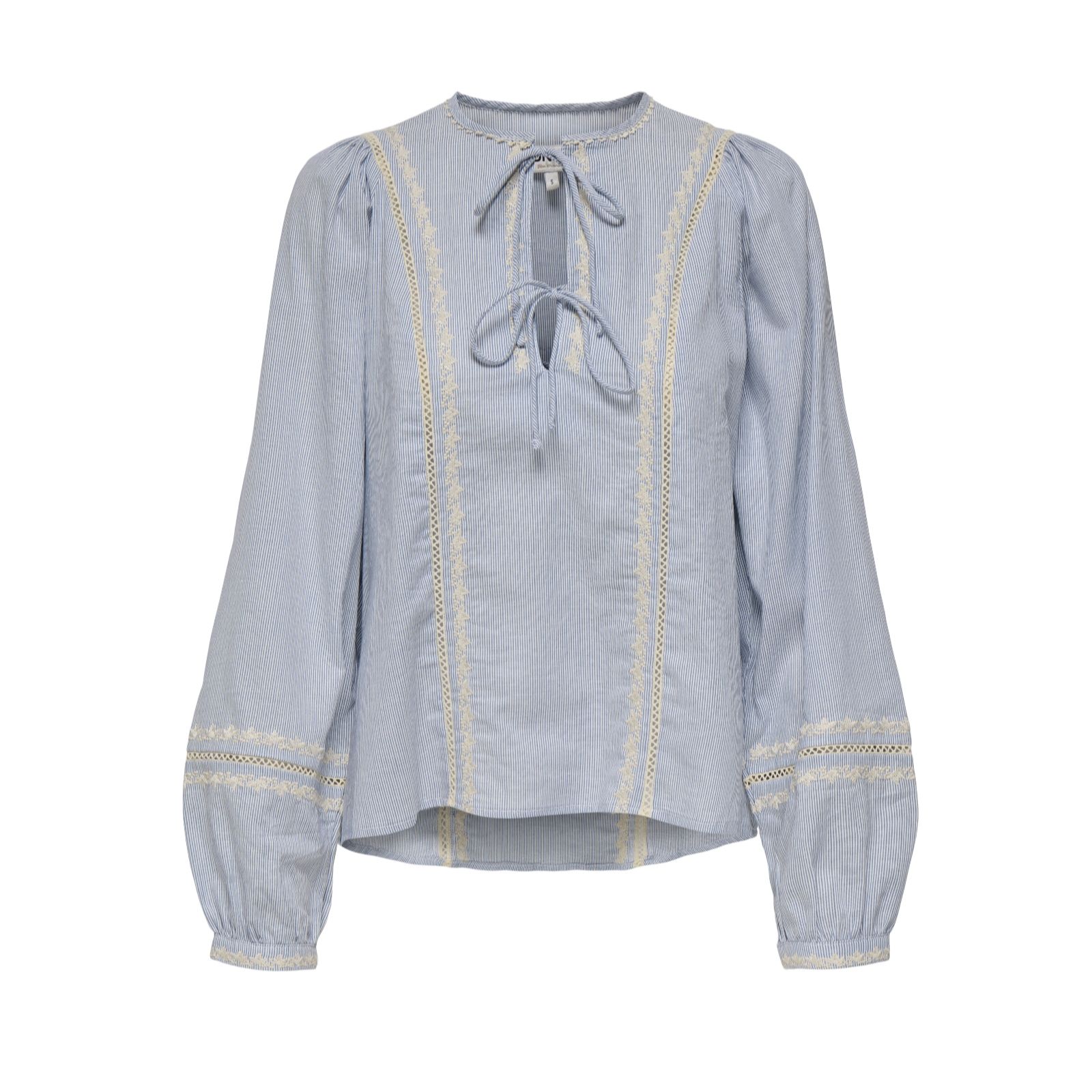 Only Monica Embroidered Tie Front Blouse