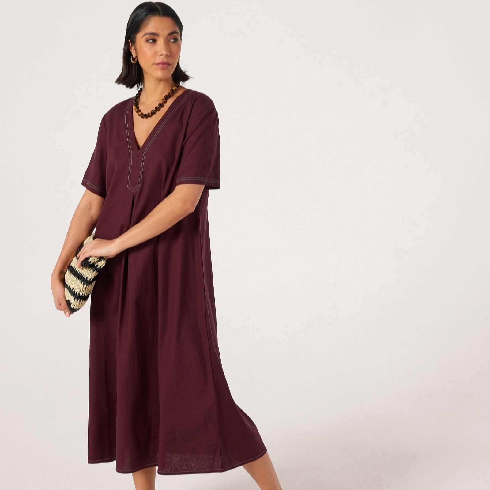 Ben De Lisi Raisin Studio 70 Linen Dress Petite