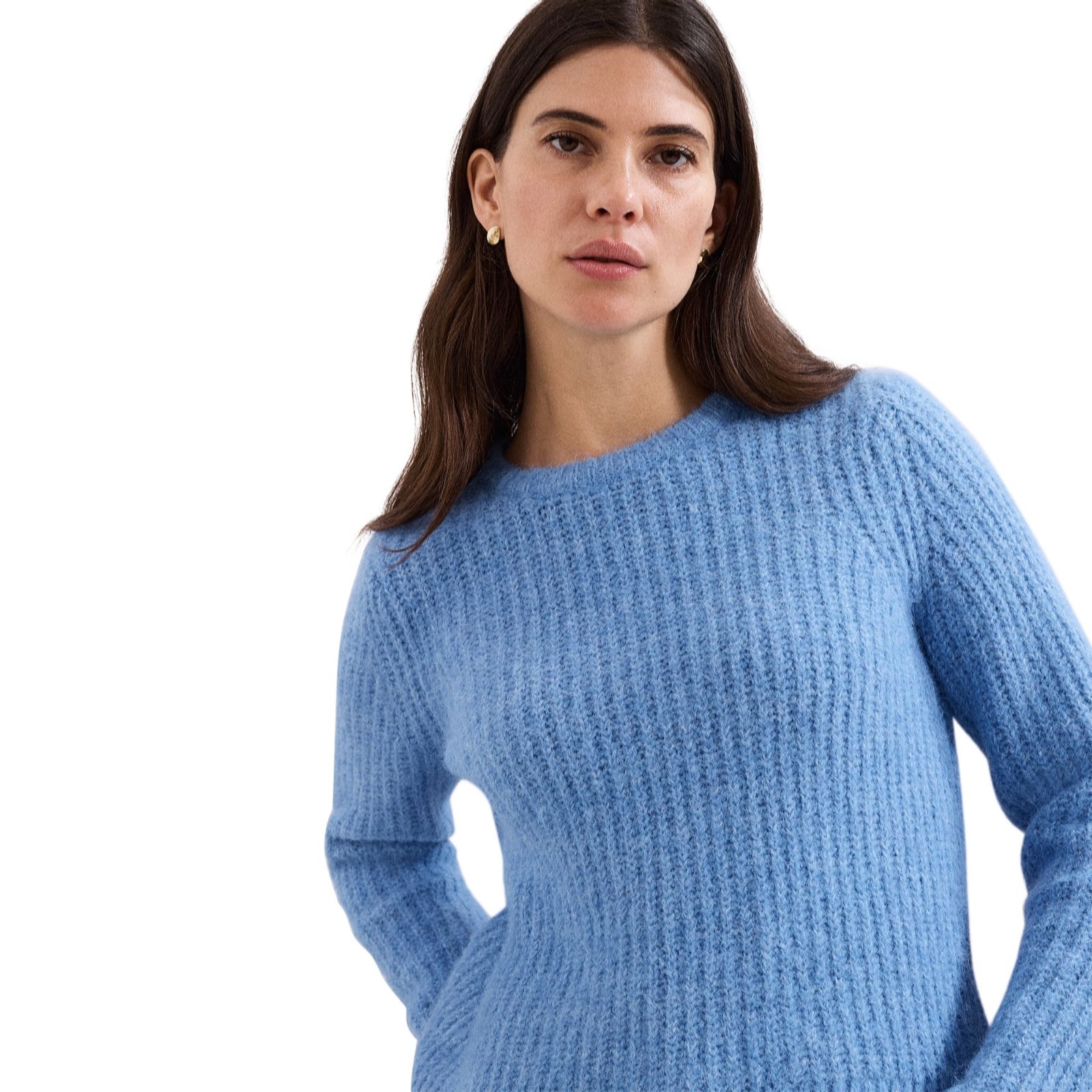 Phase Eight Blue Billie Crew Neck Jumper