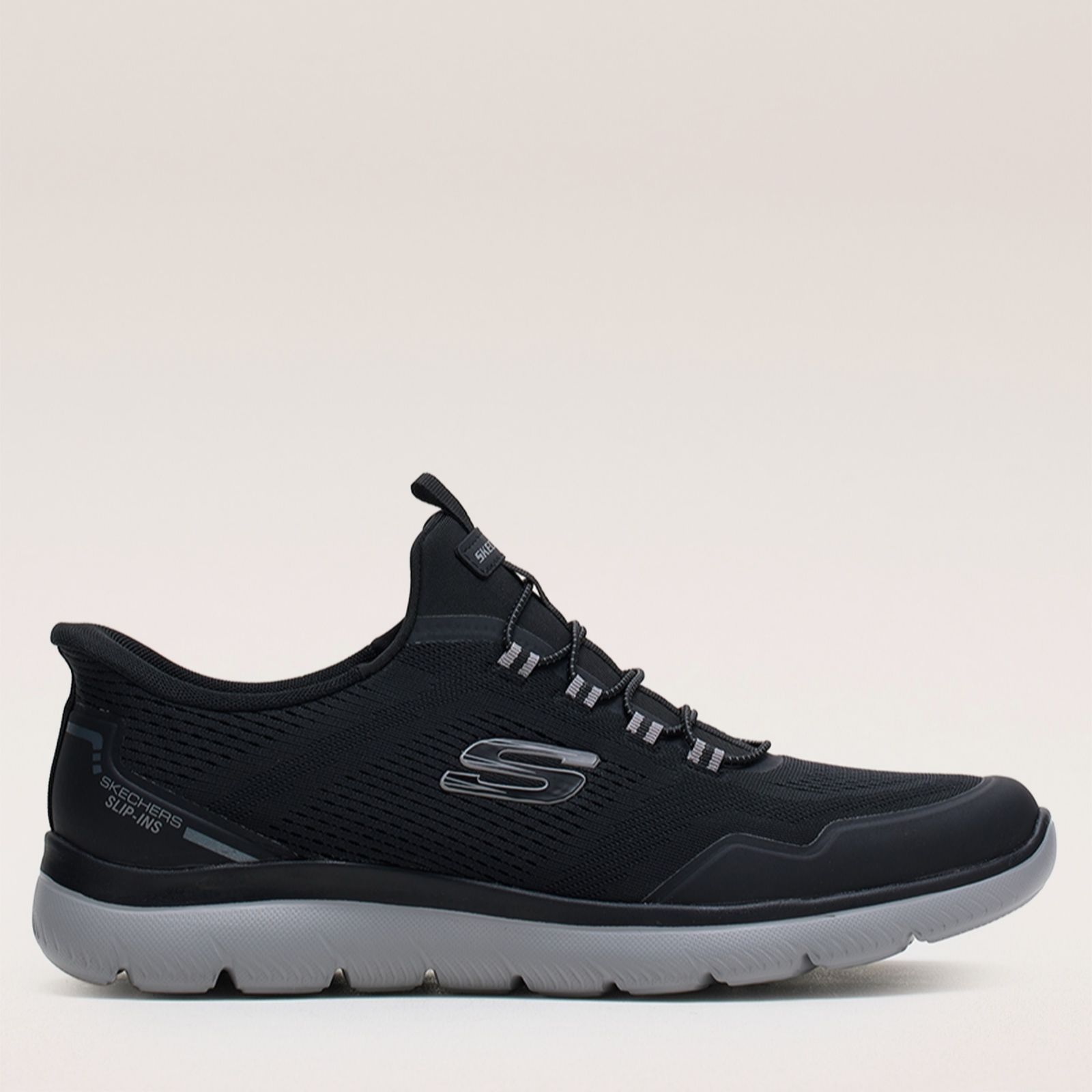 Skechers Men's Black Summits Top Rate Bungee Trainer