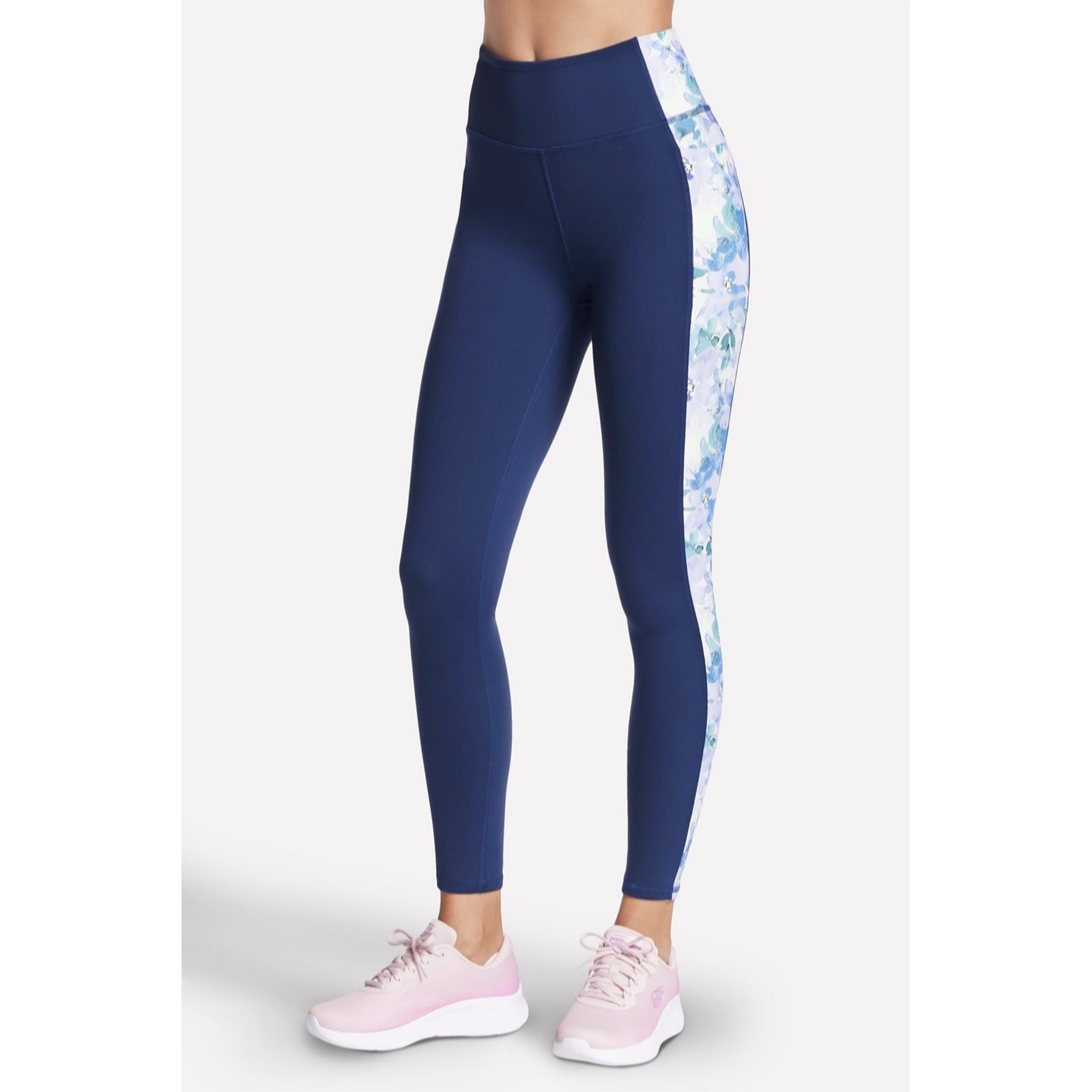 Skechers Gowalk Seascape Floral Full Length High Waisted Legging