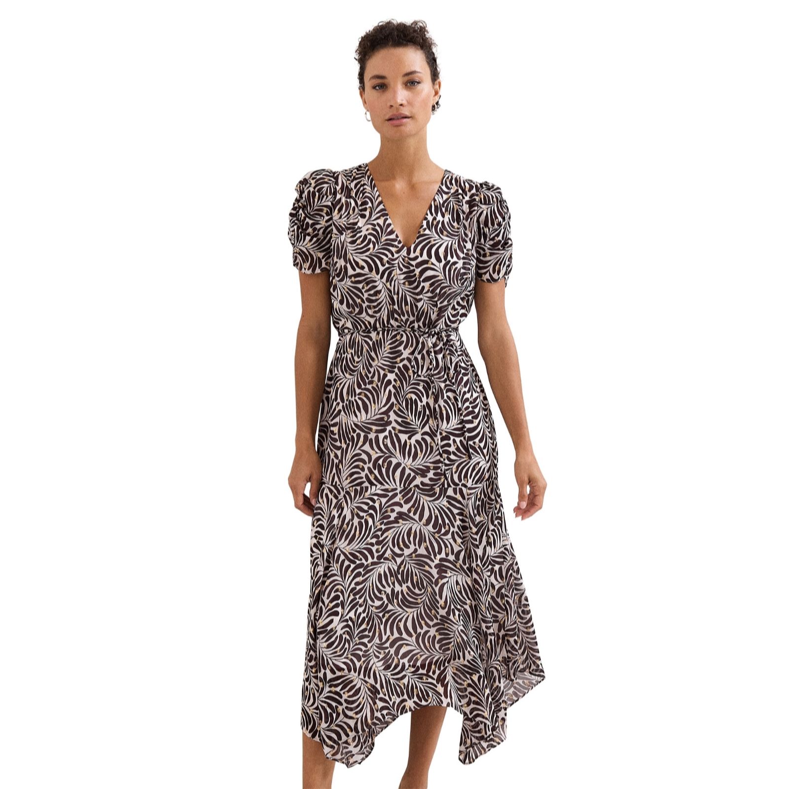 Phase Eight Women's Verity Shimmer Dress in Light Beige | Size: 24