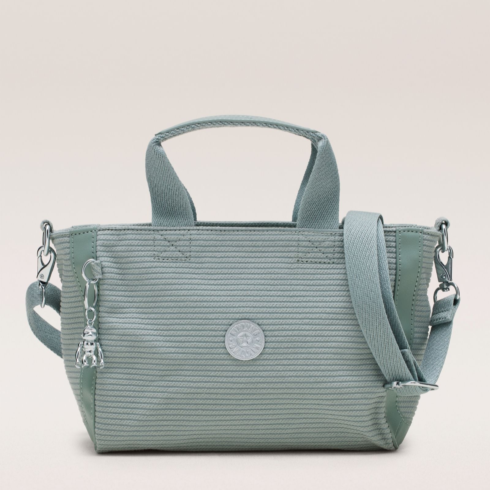 Kipling Marine Stripe Beige Premium Katlin Small Grab Bag