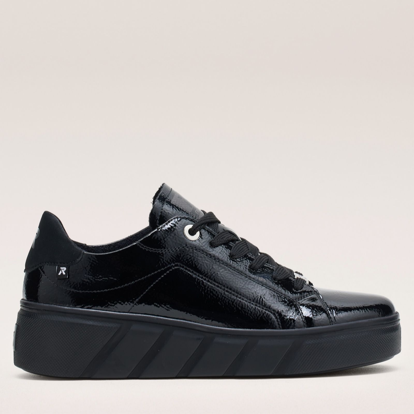 Rieker Women's Black Patent Trainer