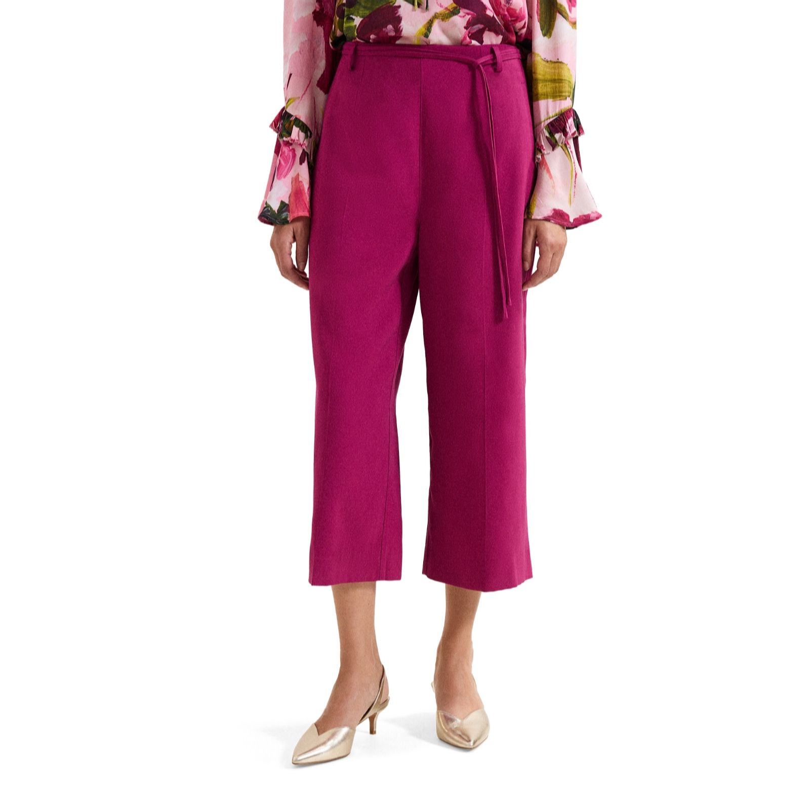 Phase Eight Women's Classic Culotte Trouser in Fuchsia | Size: 16