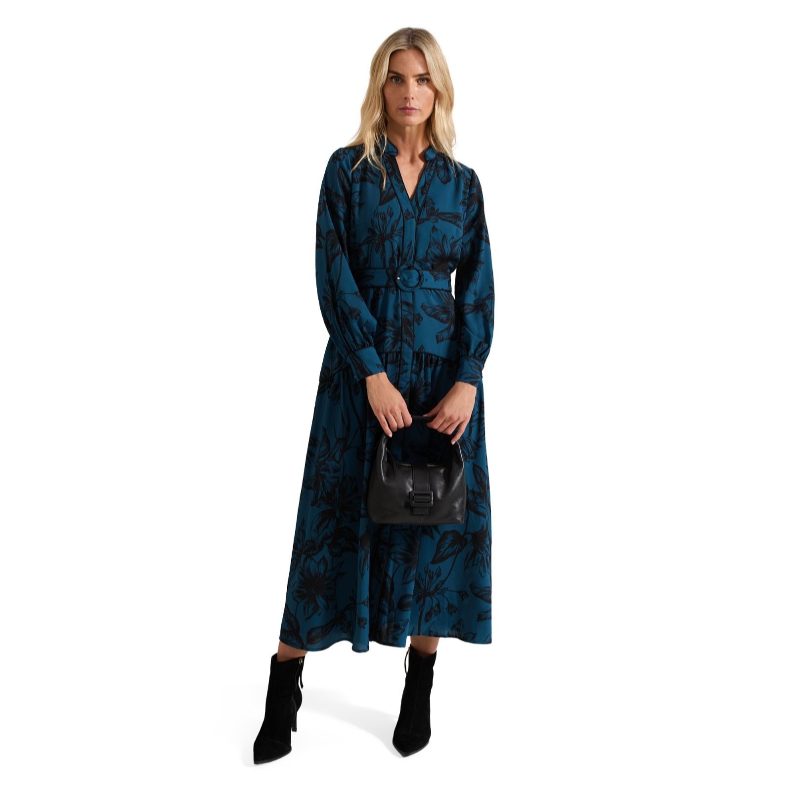 Phase Eight Floral Printed Midi Dess women's