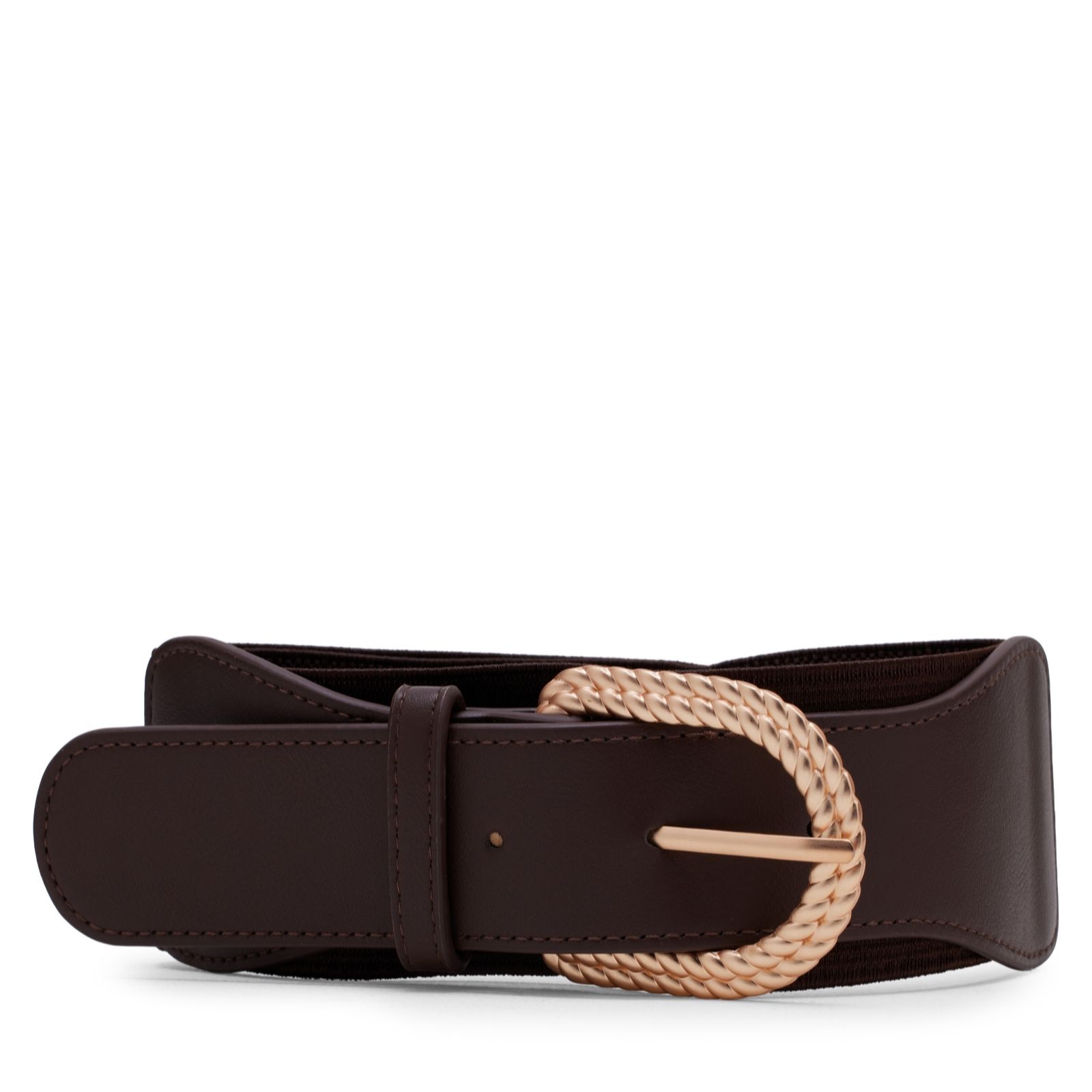Kim & Co Black Elegant Elasticated Buckle Belt
