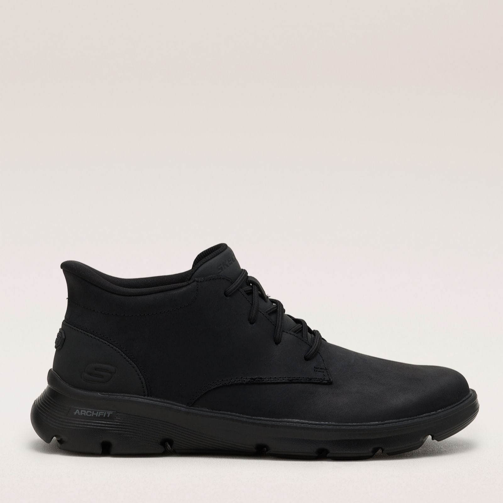 Skechers Men's Black Arch Fit Garza Ridley Slip-Ins Boot
