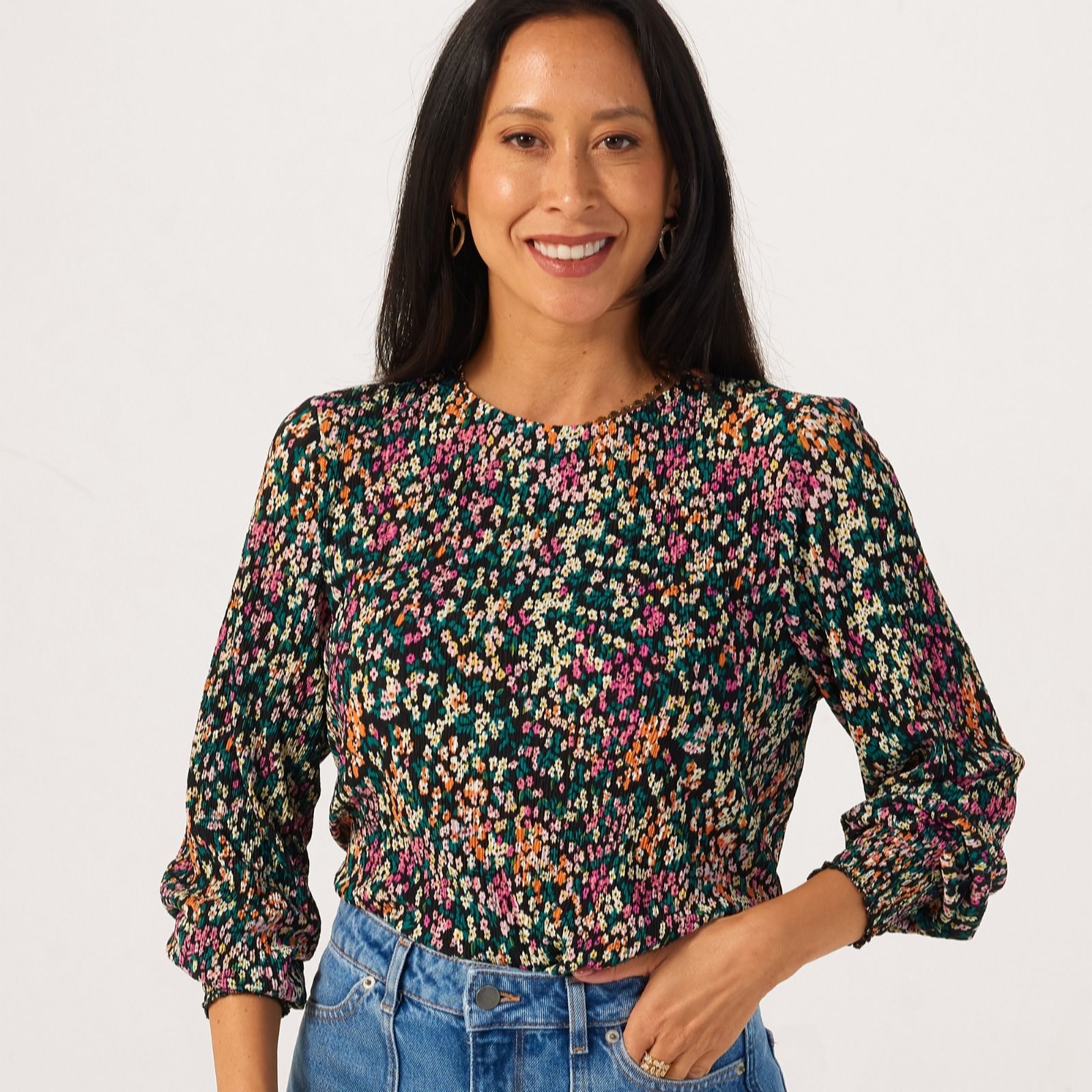 JDY Ella Long Sleeve Printed Blouse
