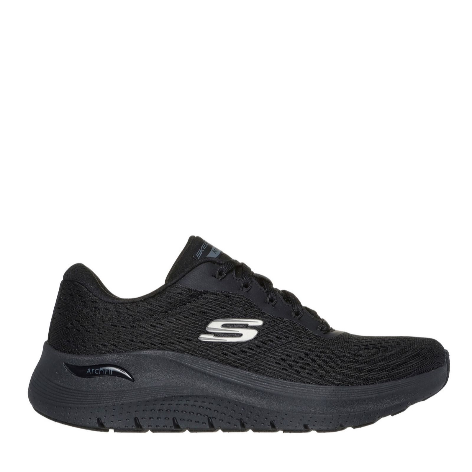 Skechers Black Wide Fit Arch Fit 2.0 Big League Trainer