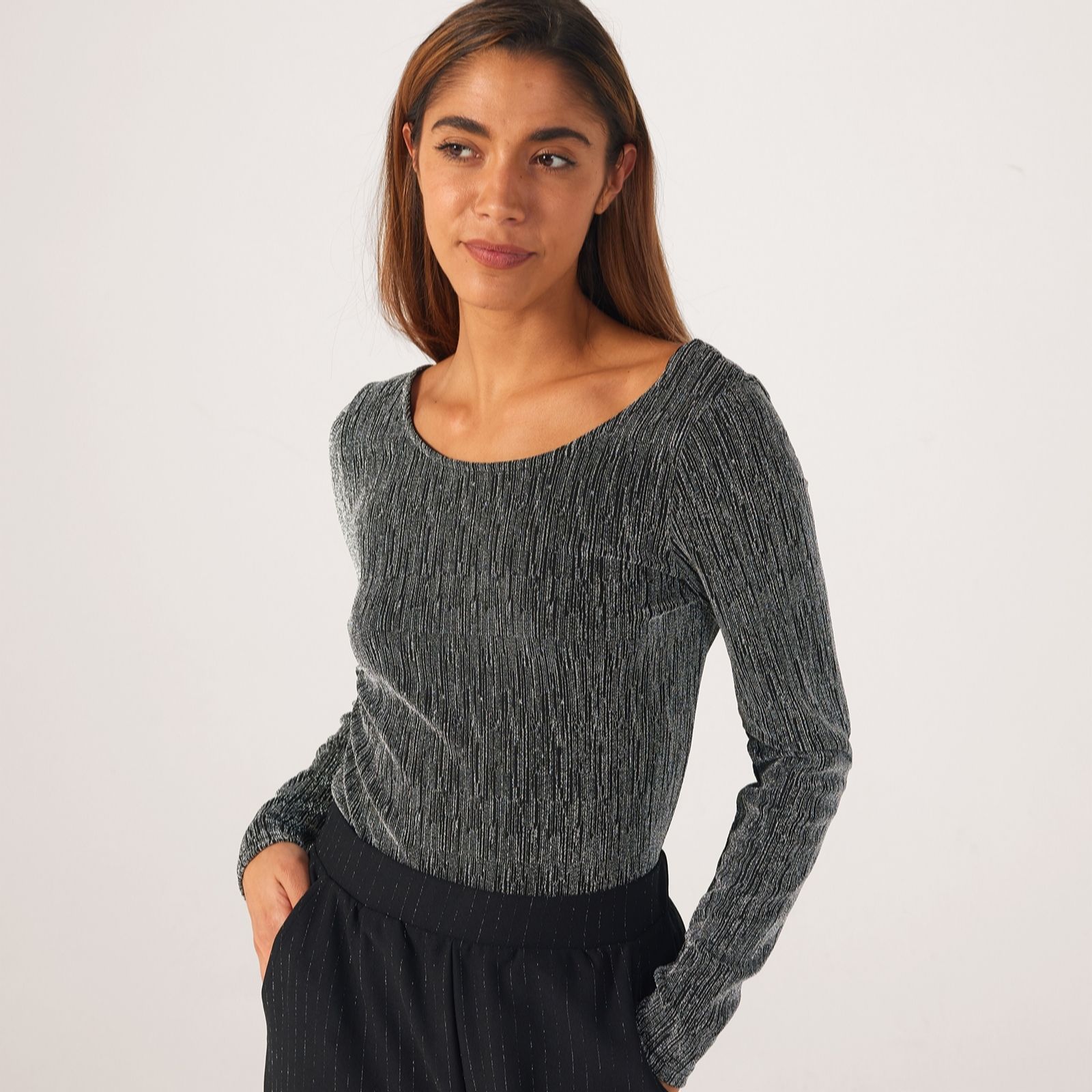 Selected Femme Anita Scoop Neck Top