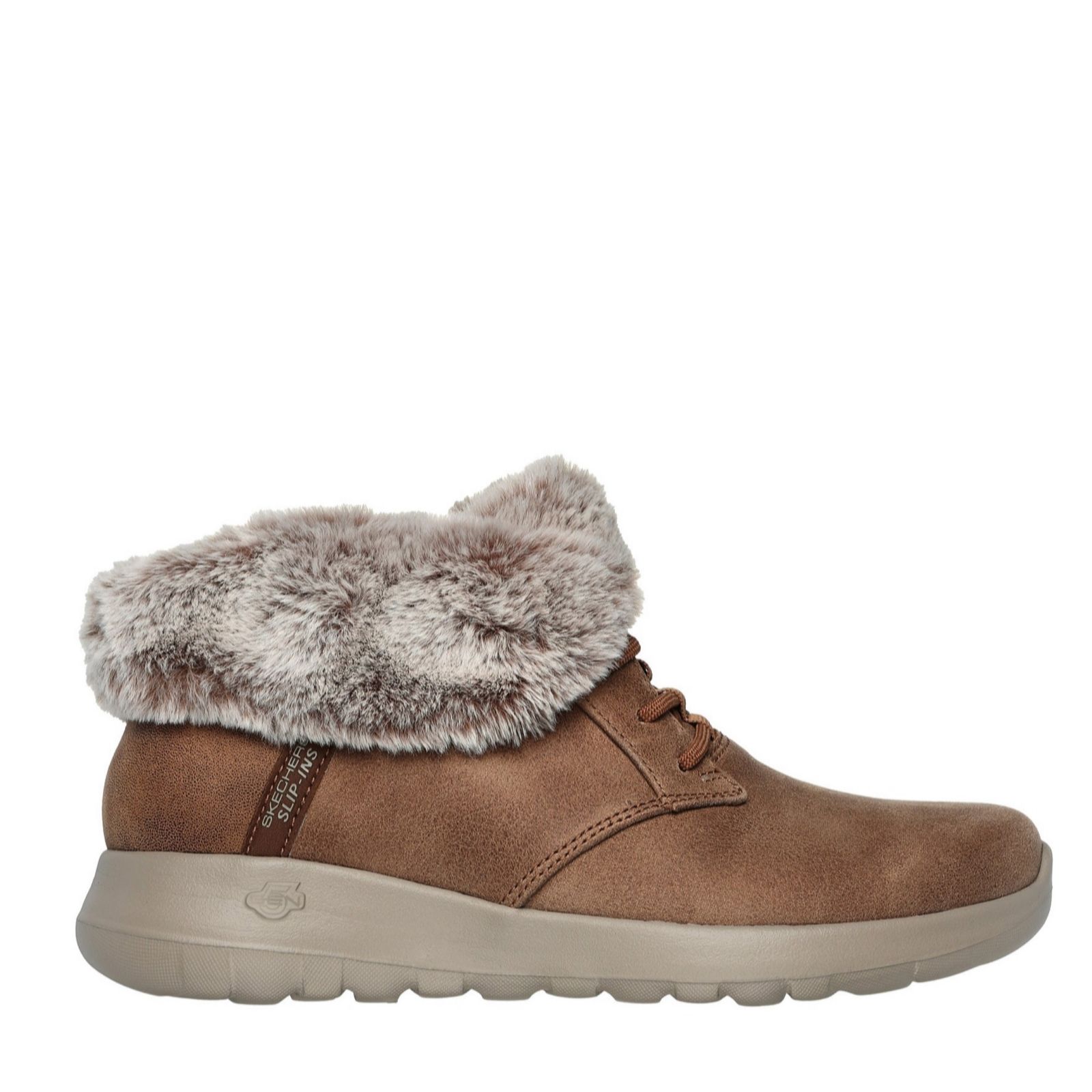 Skechers Chestnut Wide Fit On-The-Go Joy Cozy Charm Slip-Ins Boot