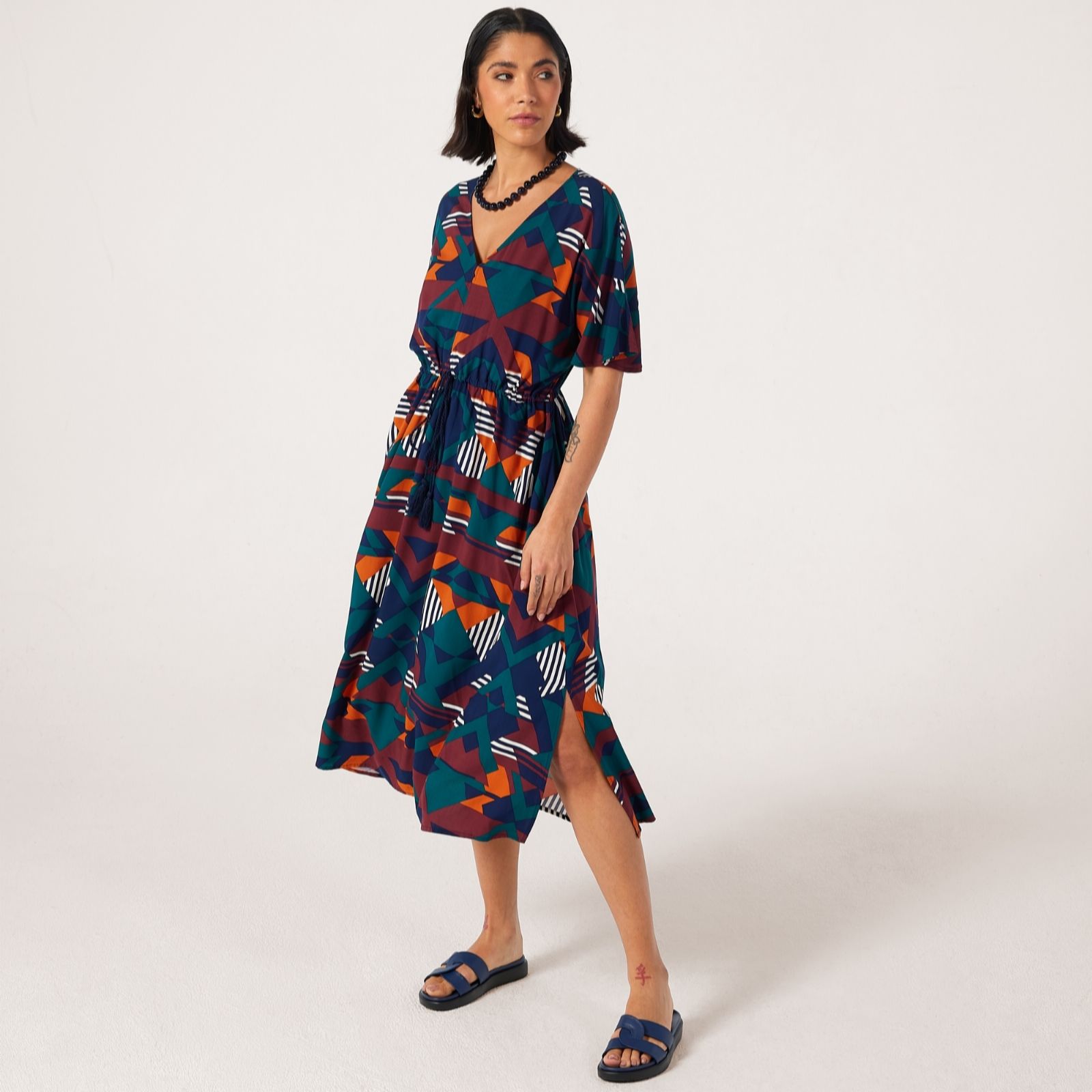 Ben De Lisi Multi Geo Studio 70 Printed Dress Standard