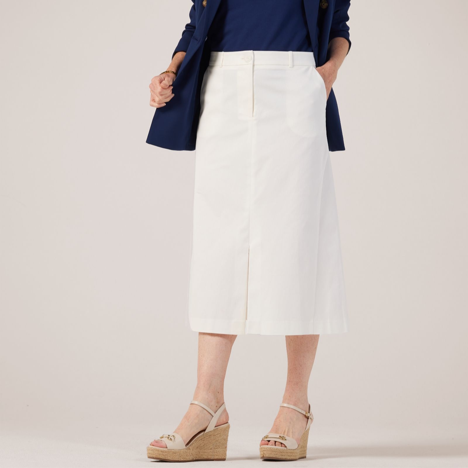 Helene Berman Flared Skirt with Split