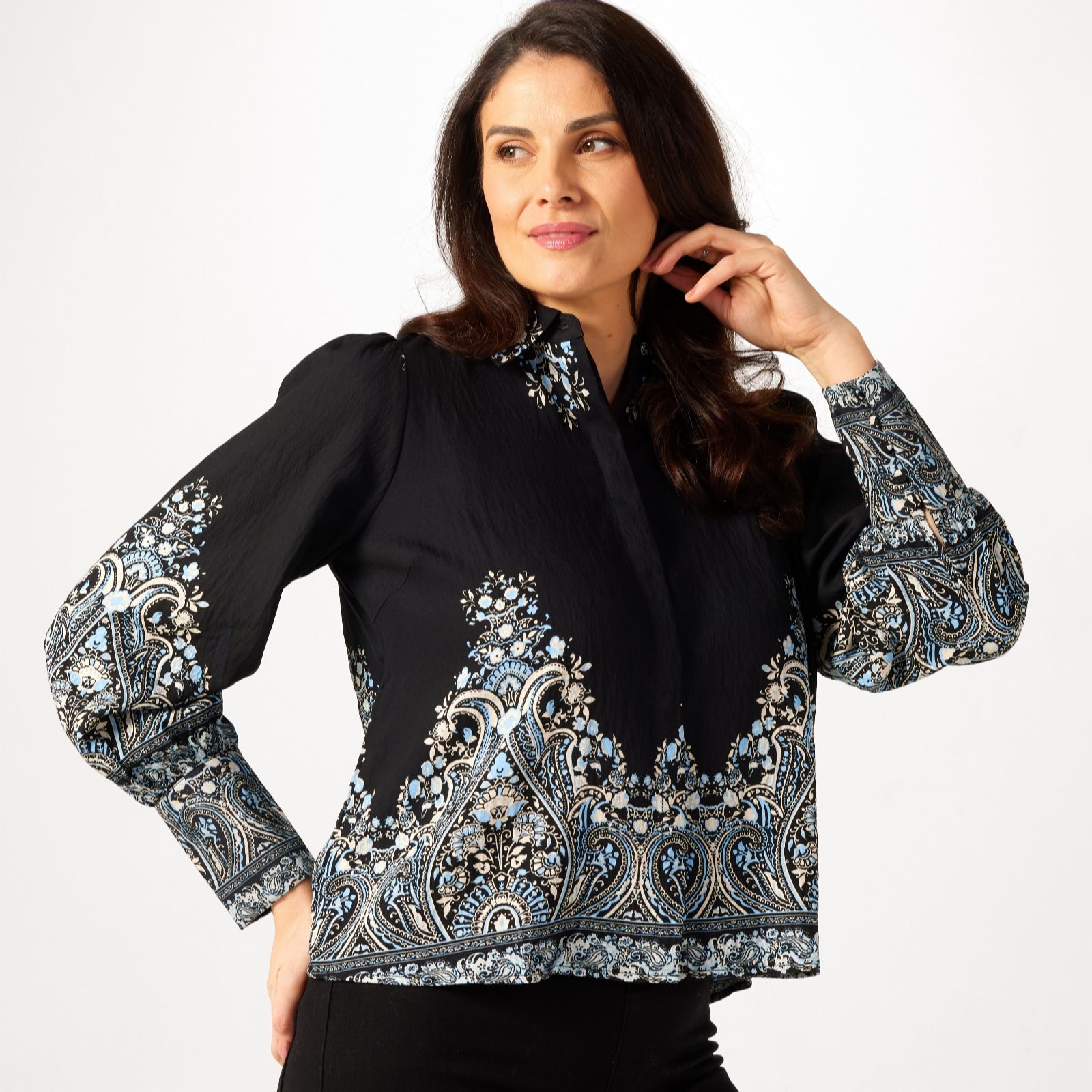 YAS Birma Placement Print Shirt