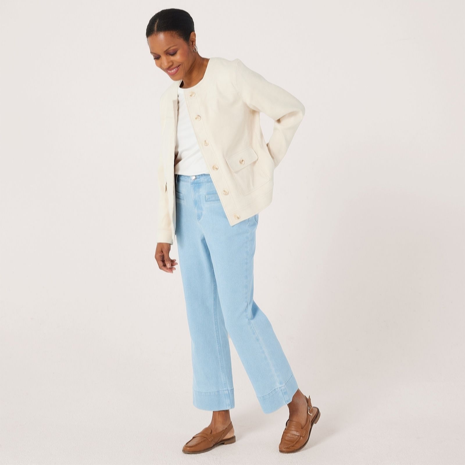 Ruth Langsford Light Indigo 7/8Th Deep Hem Jean Tall