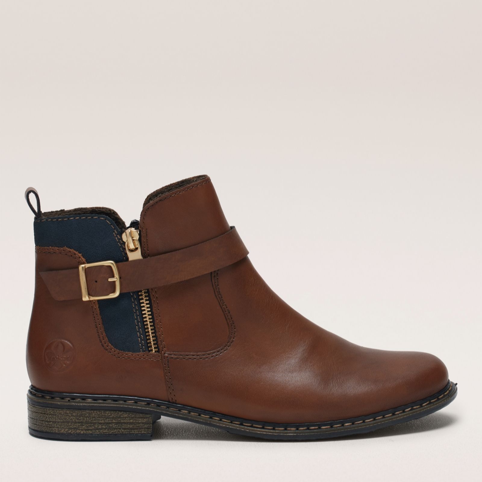 Rieker Black Leather Chelsea Boot