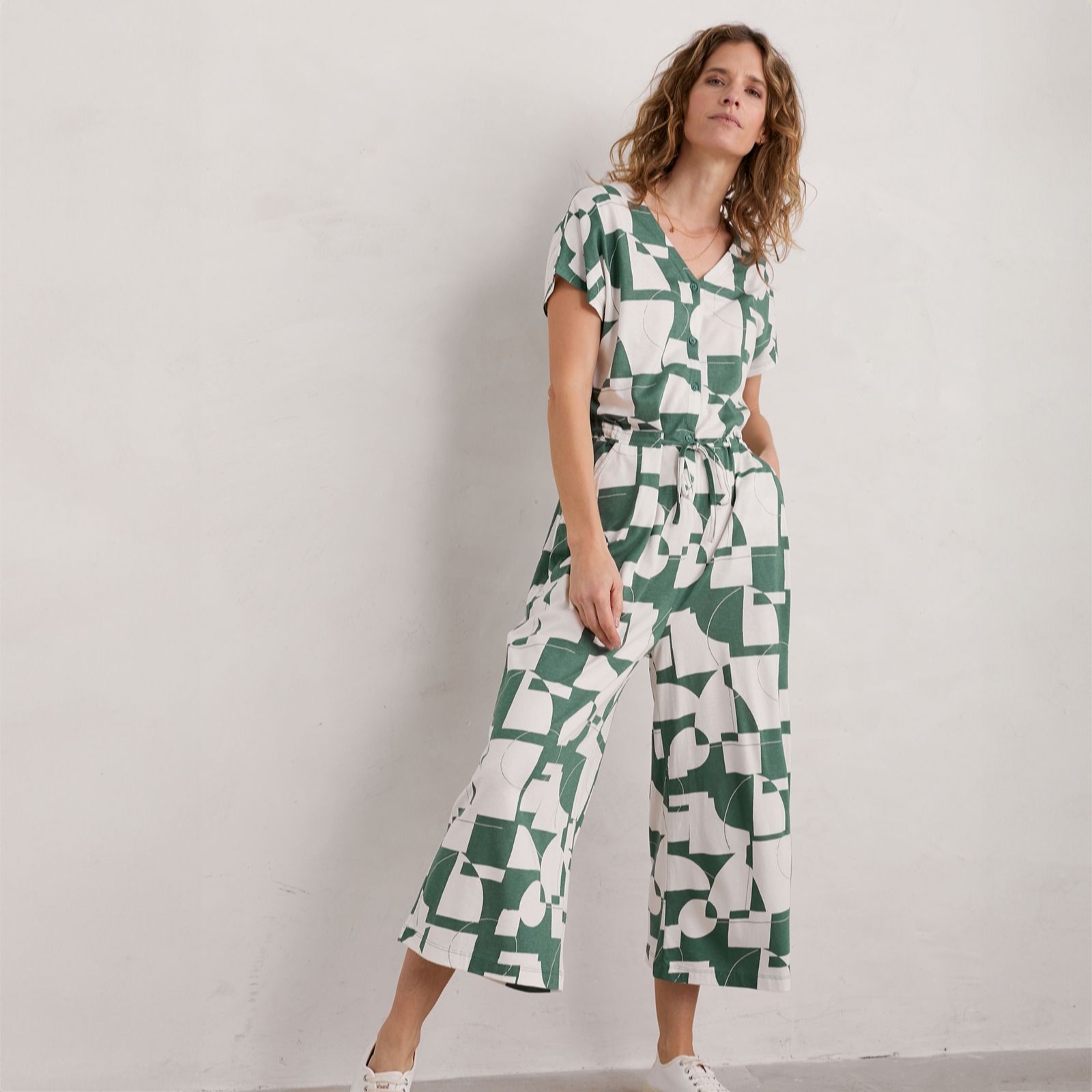 Seasalt Cornwall Rose Trellis Jumpsuit