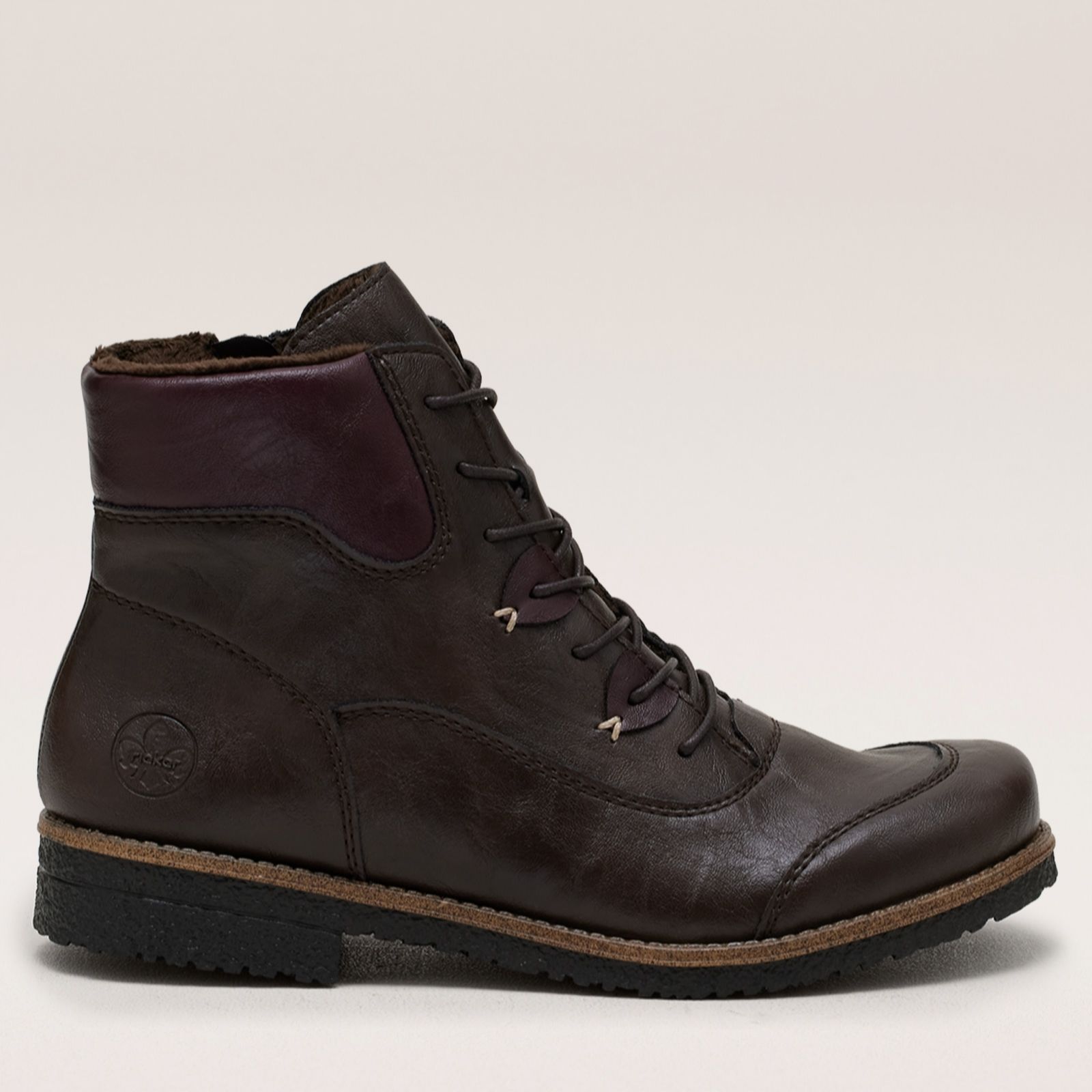 Rieker Women's 'Compass' Lace Up Ankle Boots in Brown | Size: 8