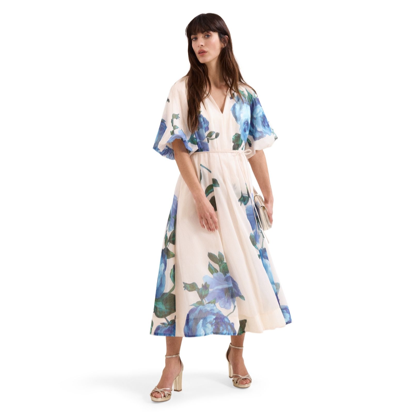 Phase Eight Adeline Floral Print Midi Dress Standard